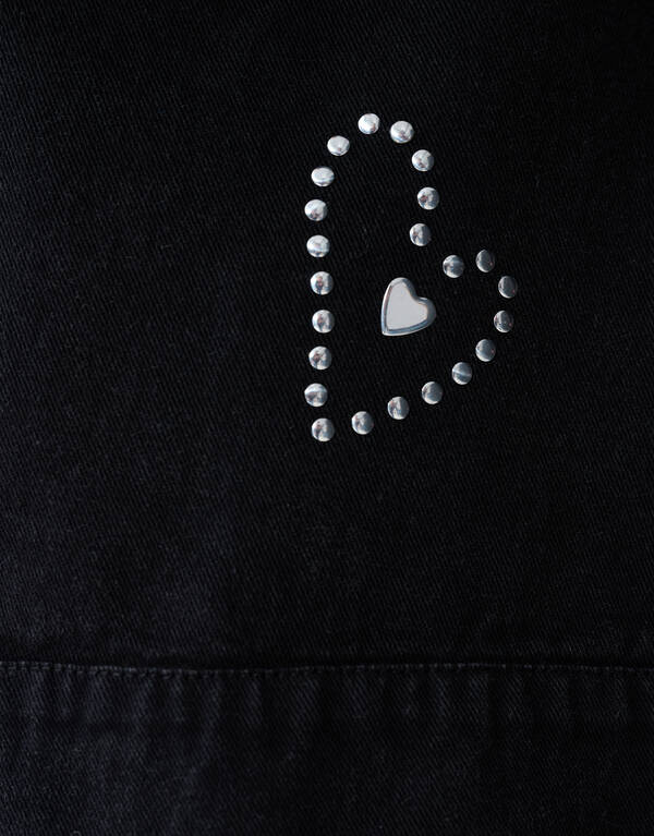 Rüschen-Ohrstecker Jack Dunkelgrau SHOEBY GIRLS