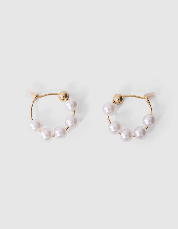 Perlenohrringe aus Gold SHOEBY ACCESSOIRES