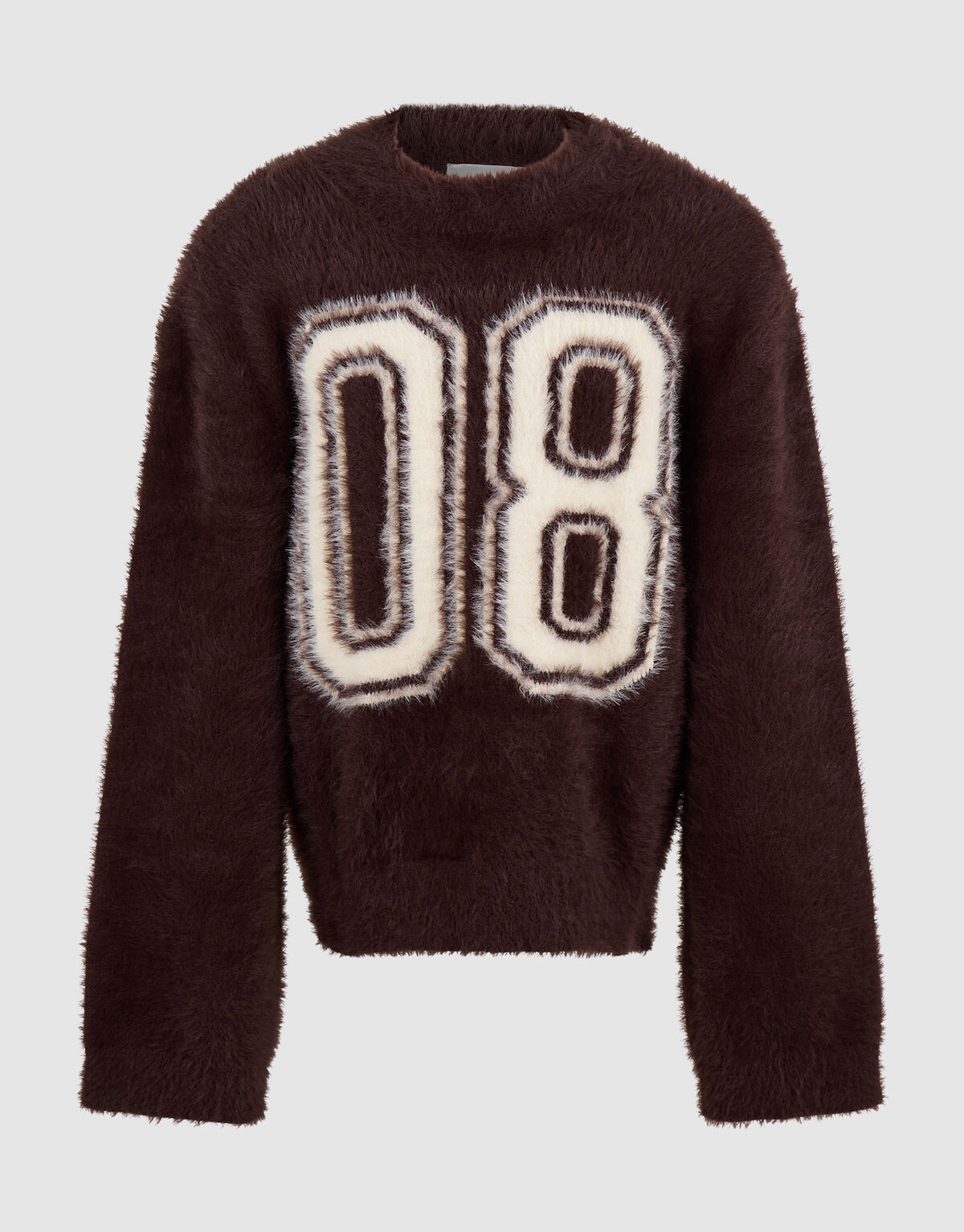 Hairy Varsity Strickpullover dunkelbraun SHOEBY GIRLS