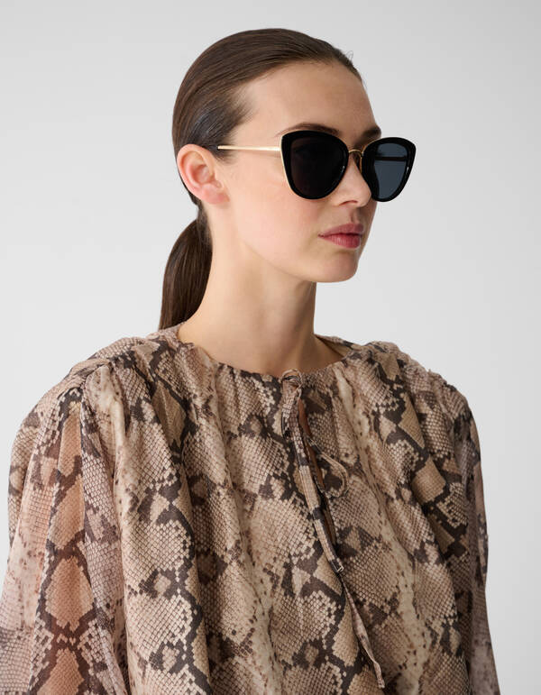 Cateye Sonnenbrille Schwarz SHOEBY ACCESSOIRES