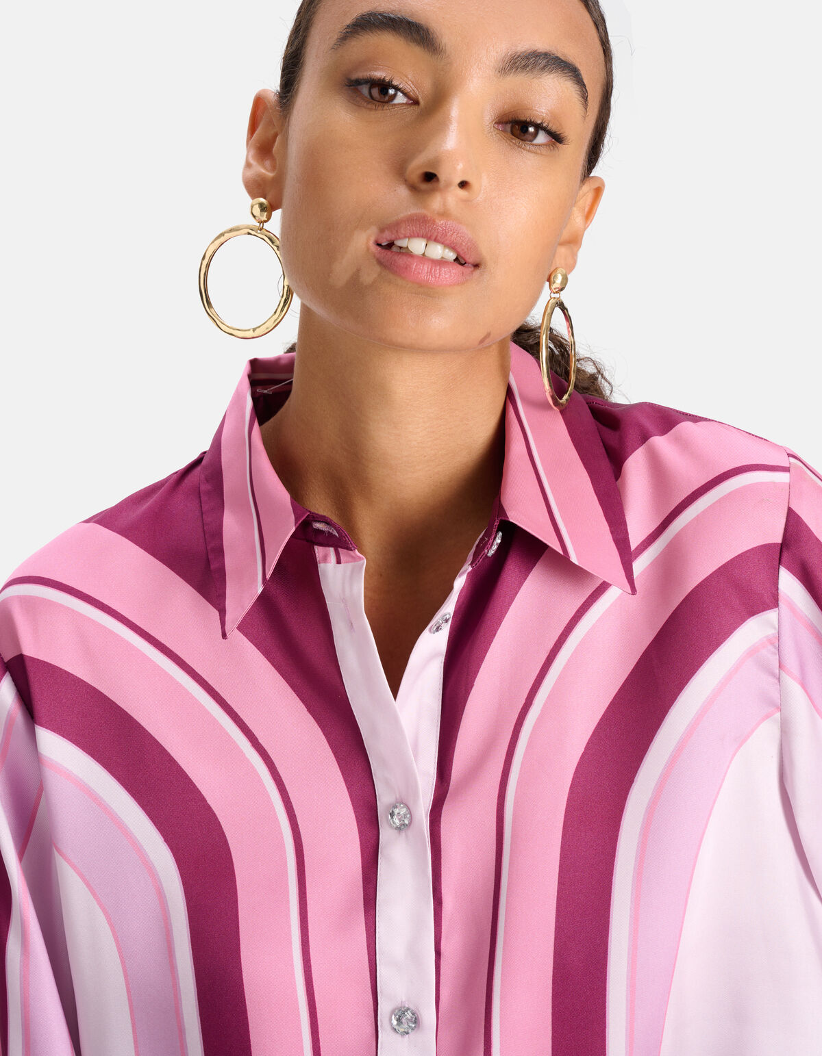 Gestreifte Bluse Rosa SHOEBY WOMEN