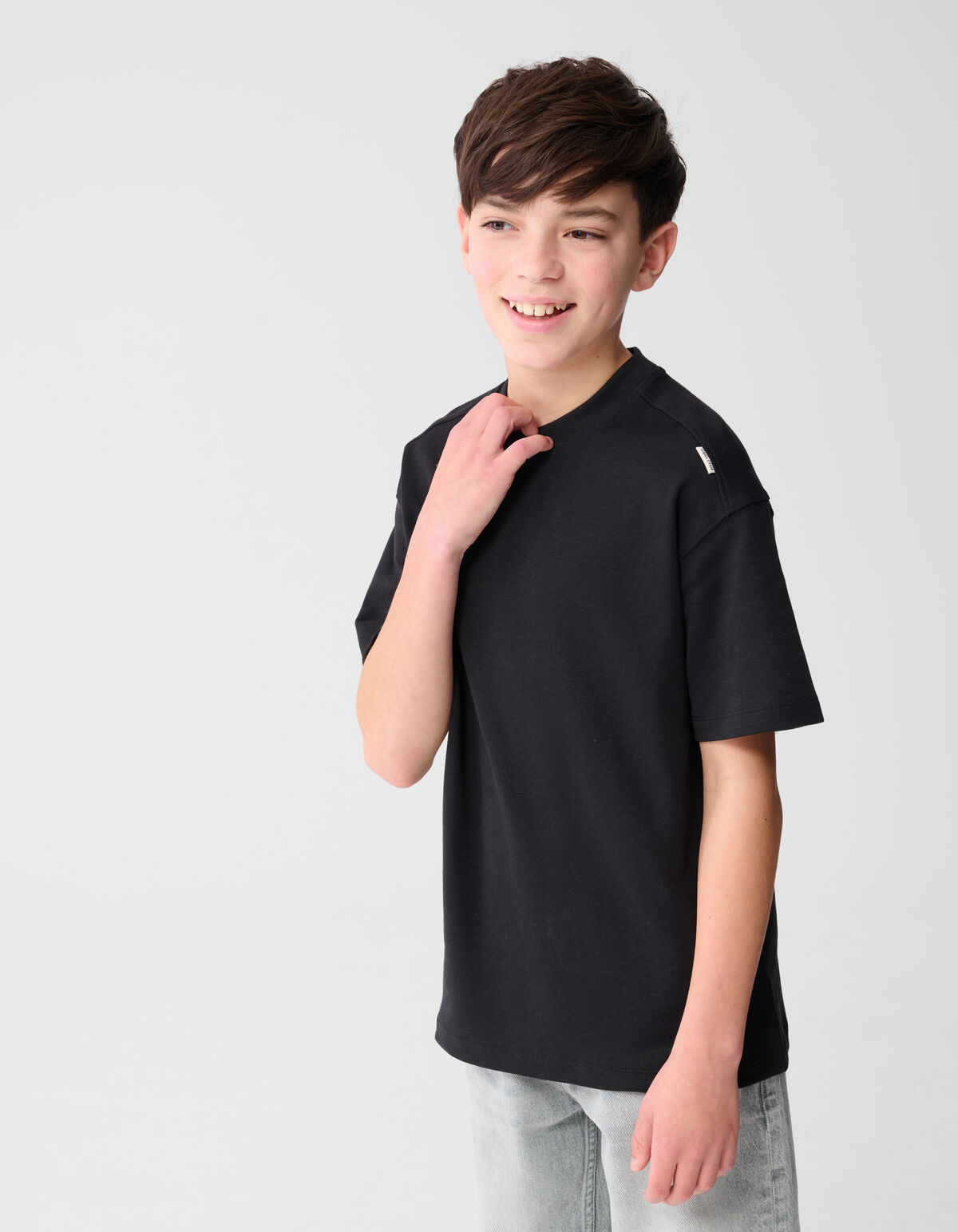 Label T-Shirt Schwarz SHOEBY BOYS