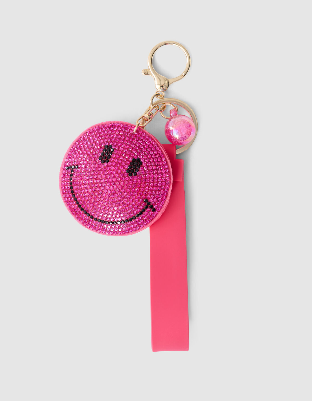 Strass Smile Schlüsselanhänger Pink ACCESSOIRES SHOEBY