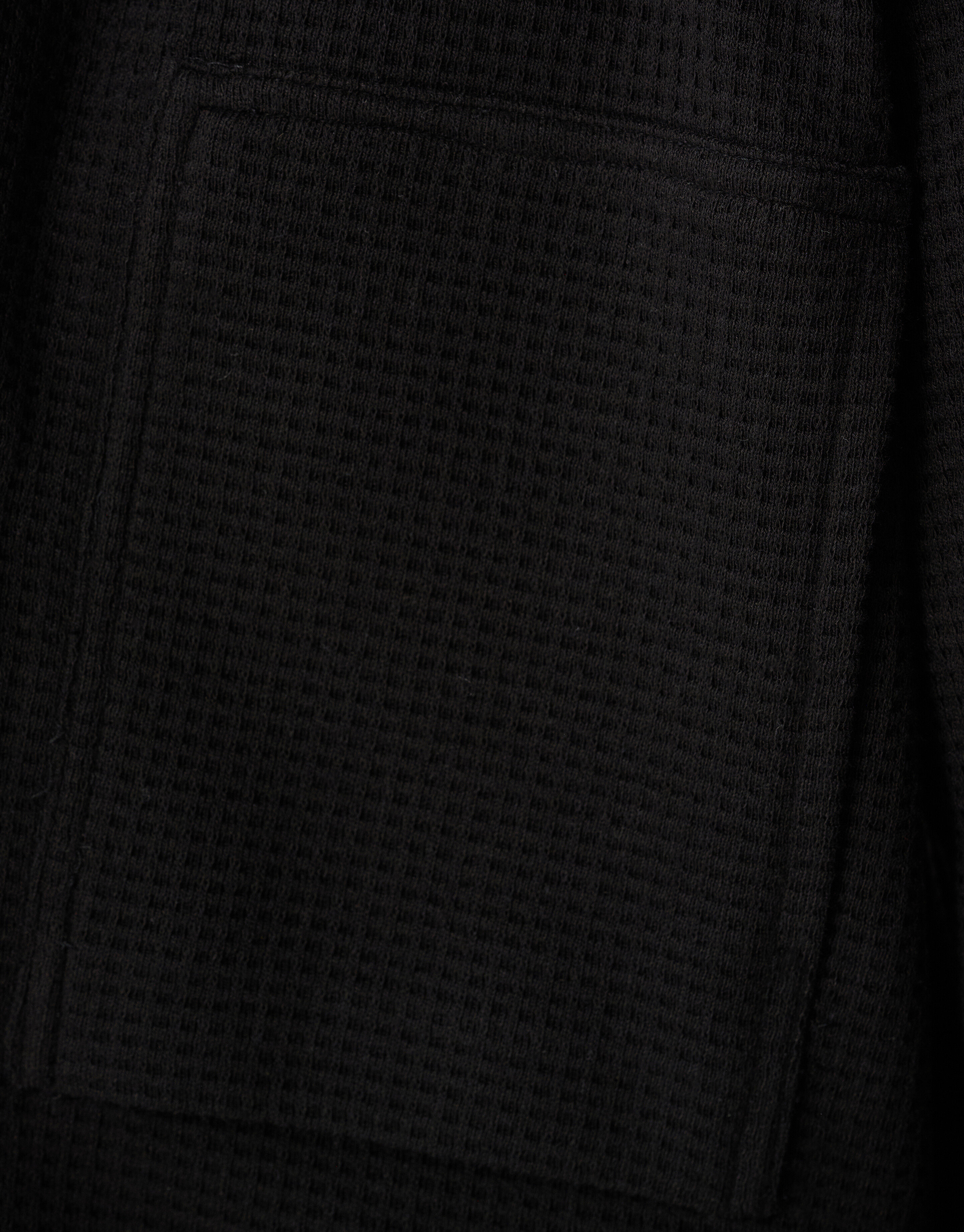Waffle Overshirt Schwarz SHOEBY MEN