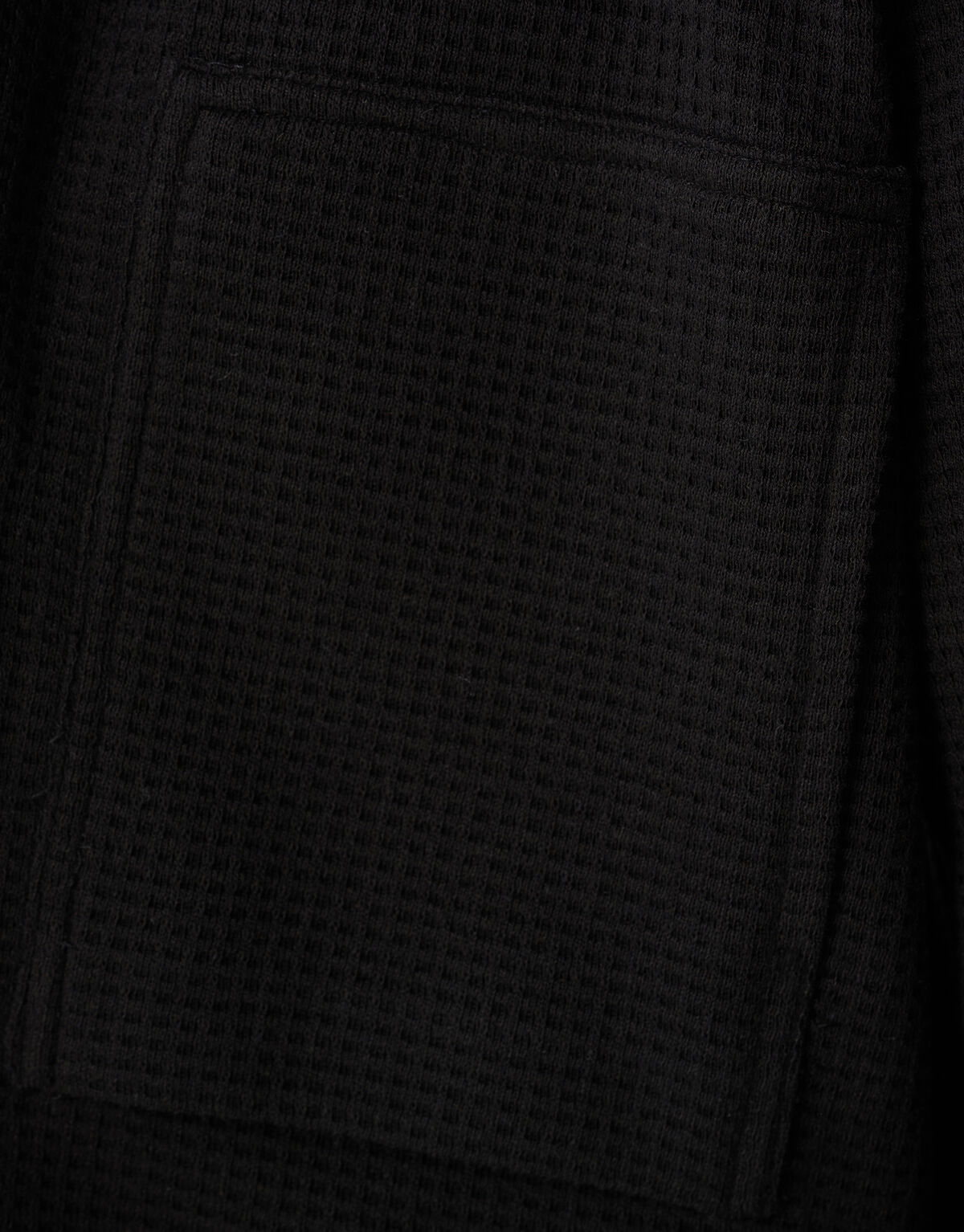 Waffle Overshirt Schwarz SHOEBY MEN