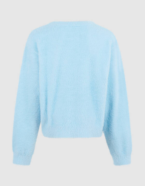 Fluffy Pullover Hellblau SHOEBY GIRLS
