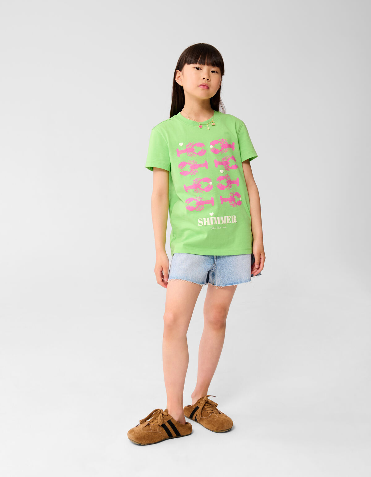 Hummer Artwork T-shirt Hellgrün SHOEBY GIRLS