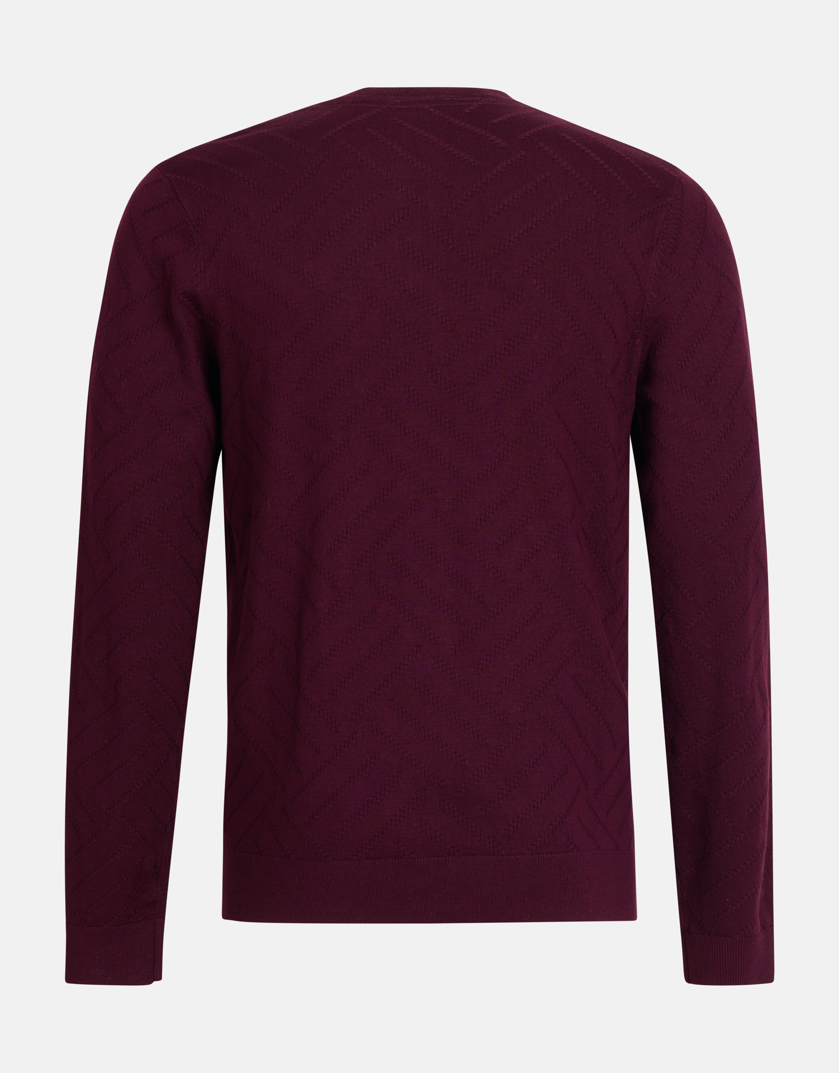 Diagonaler Pullover Bordeaux SHOEBY MEN