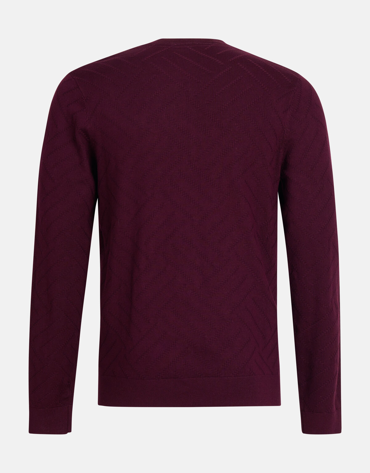 Diagonaler Pullover Bordeaux SHOEBY MEN