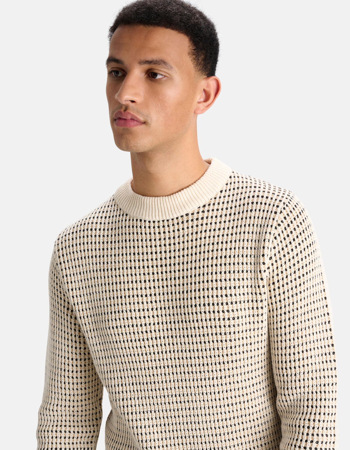 Feinstrickpullover Beige SHOEBY MEN