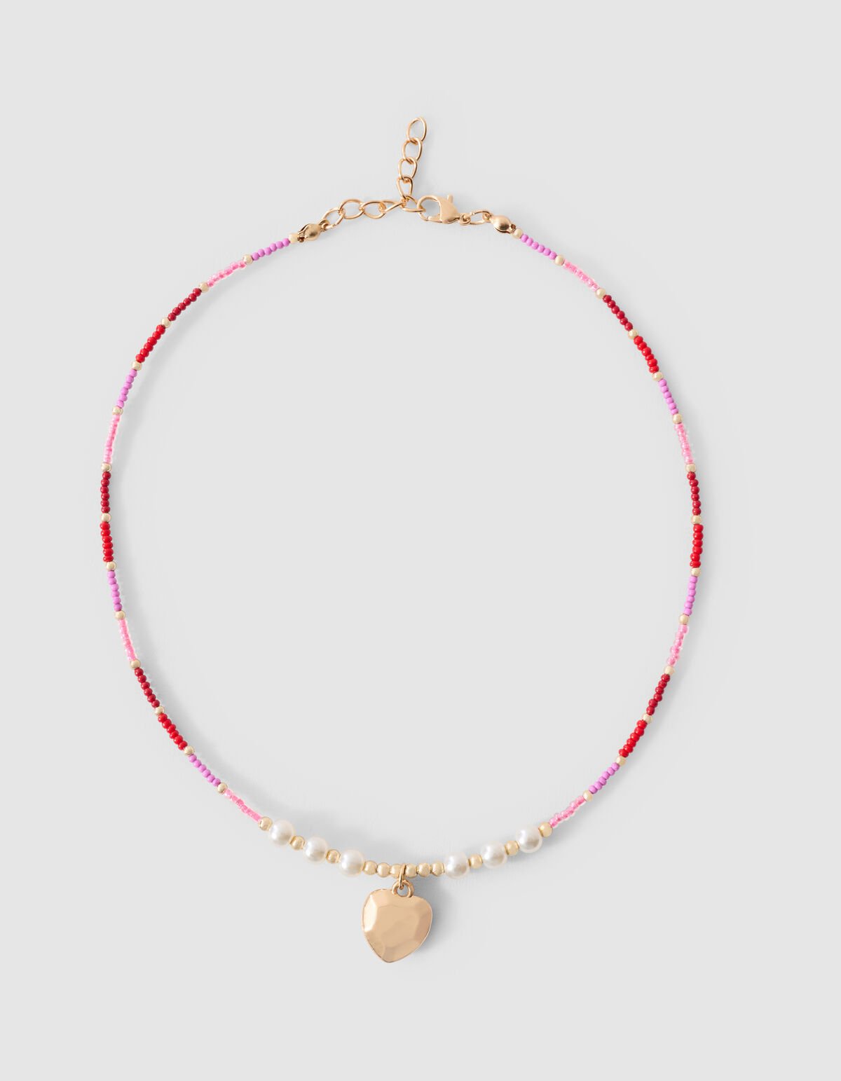 Perlenherz Kette Rosa SHOEBY ACCESSOIRES