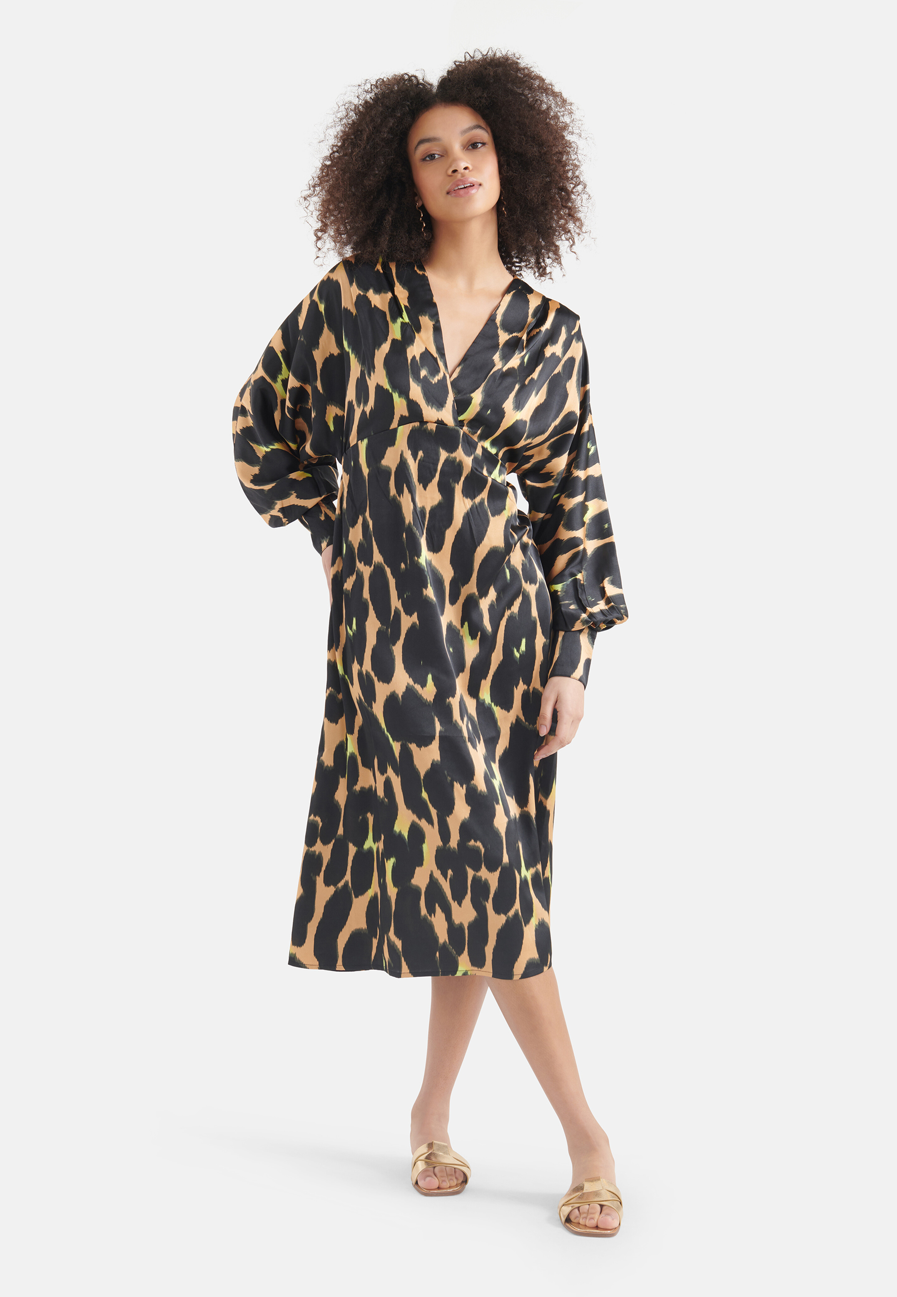 Leopard Maxikleid Braun SHOEBY WOMEN