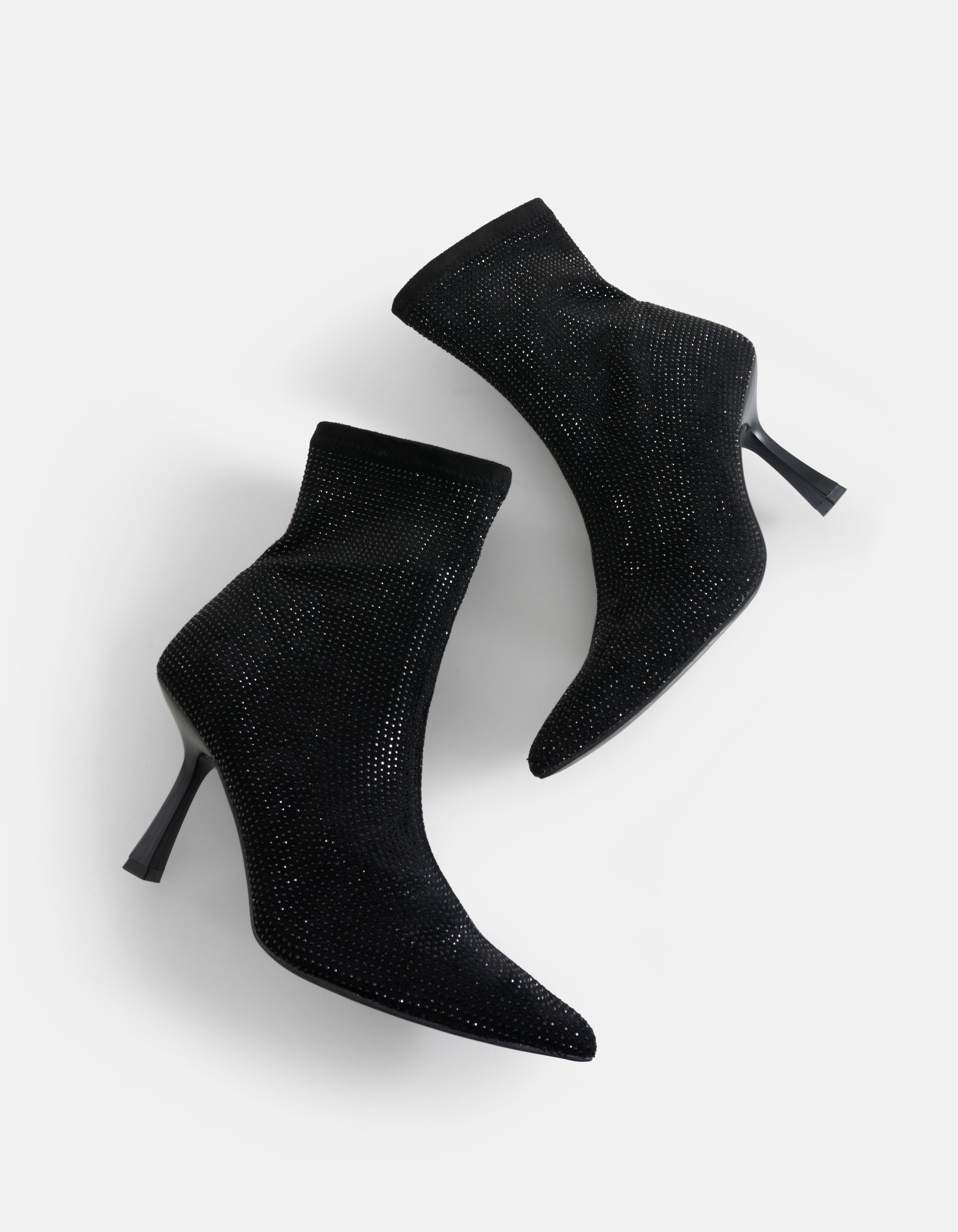 Strass Enkellaars Zwart SHOEBY SHOES