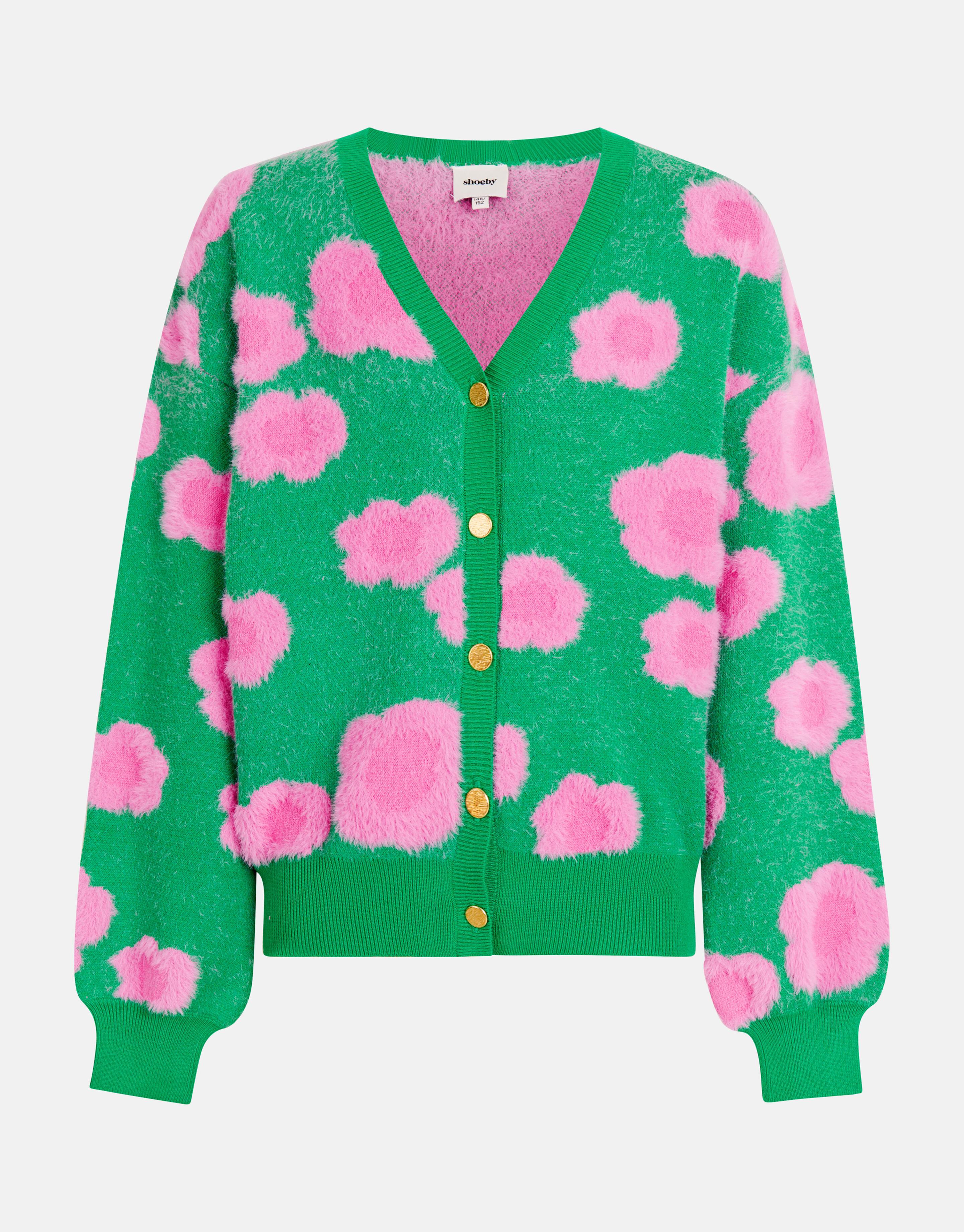 Cardigan mit Blumendruck Grün SHOEBY GIRLS