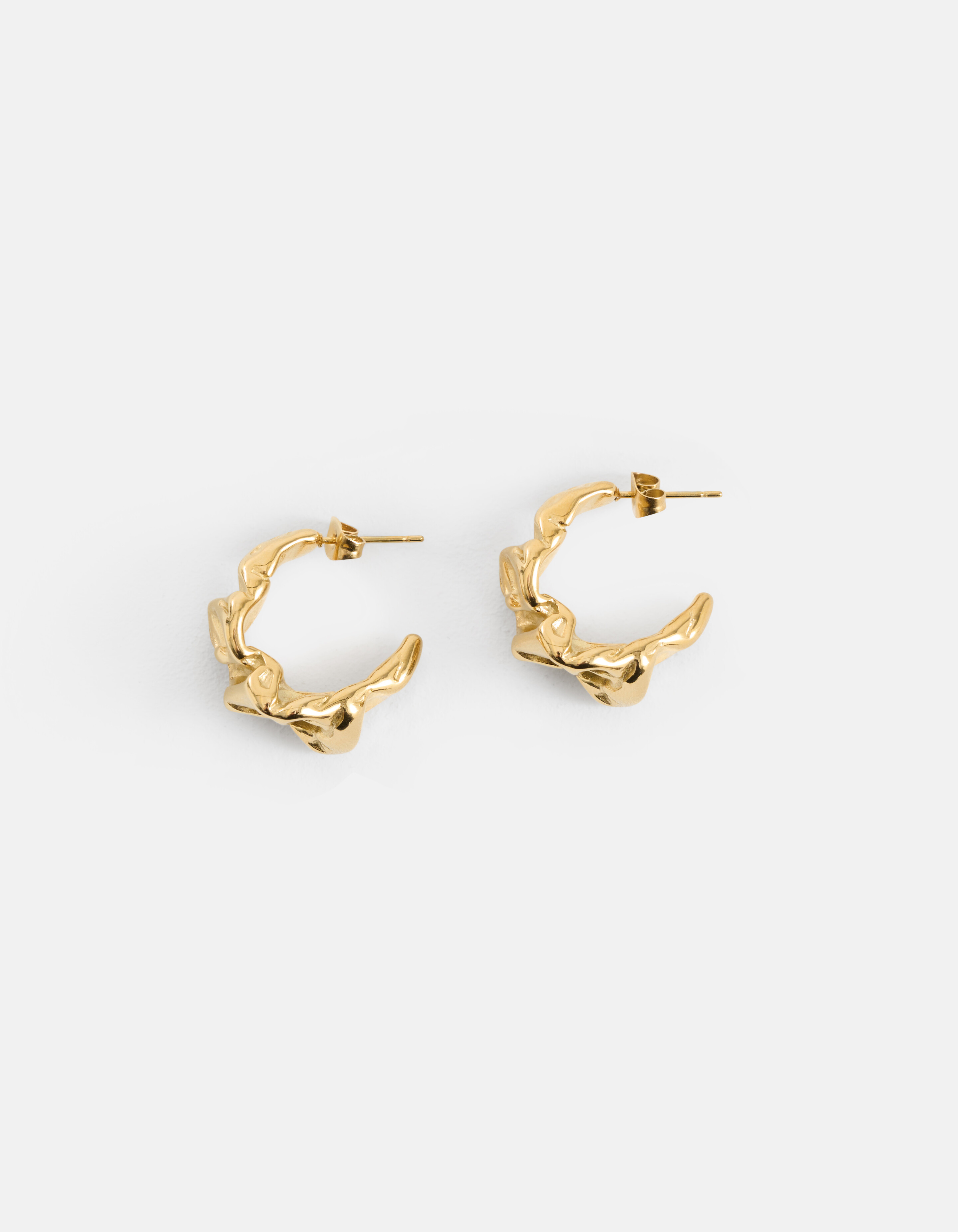 Großvolumige Ohrringe Gold SHOEBY ACCESSOIRES