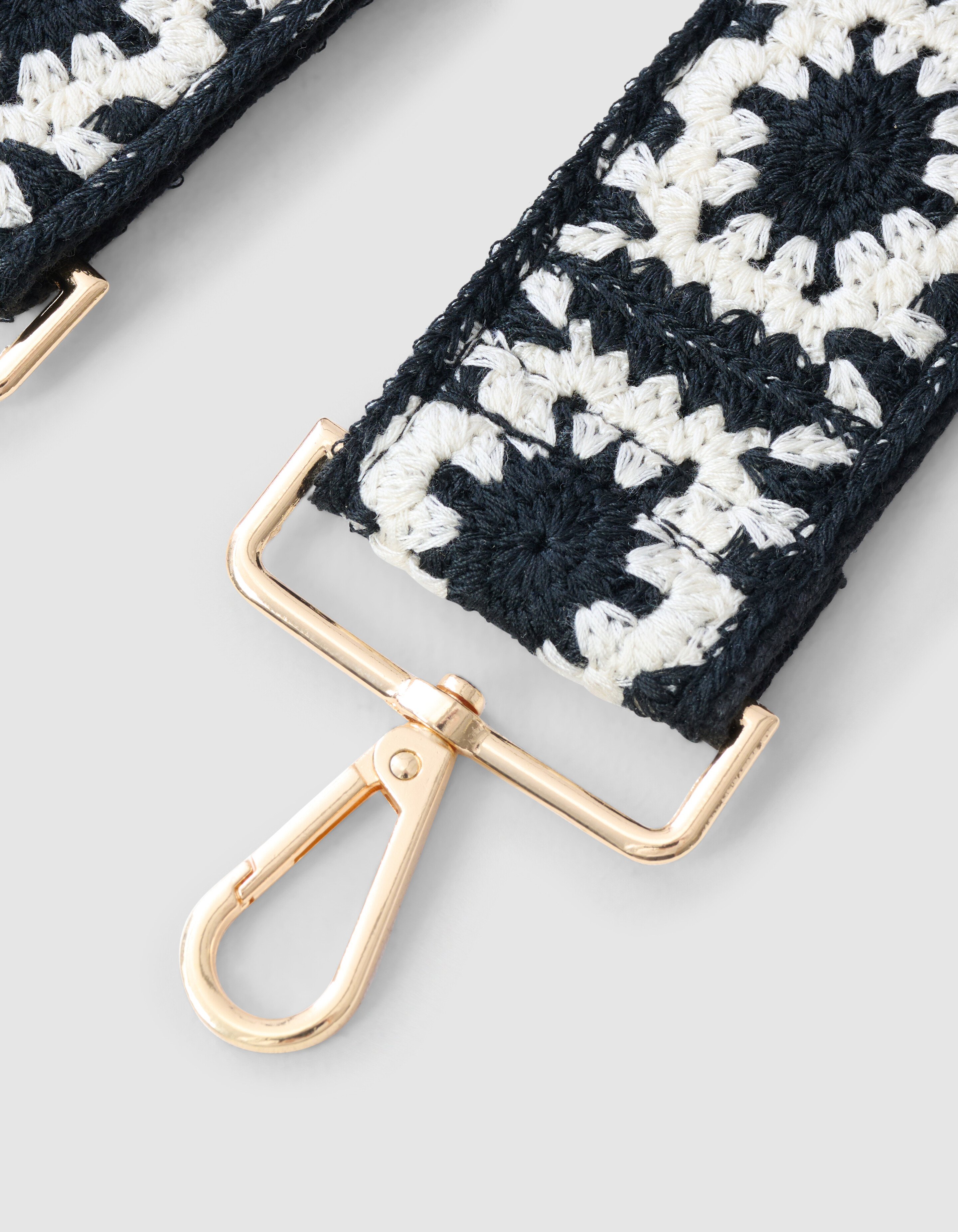 Crochet Strap Weiß/Schwarz SHOEBY ACCESSOIRES