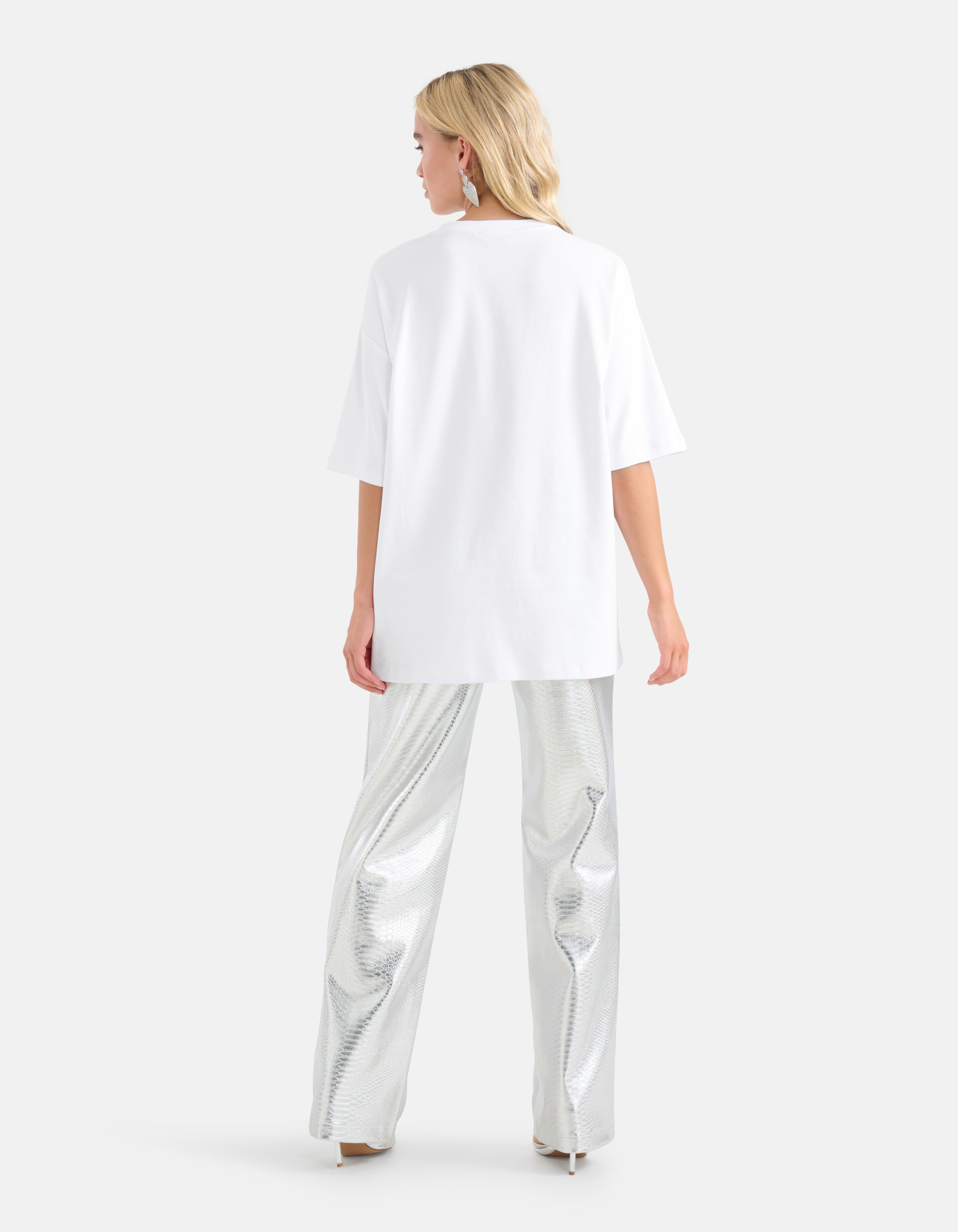 Übergroßes T-shirt Weiß von Monica SHOEBY WOMEN