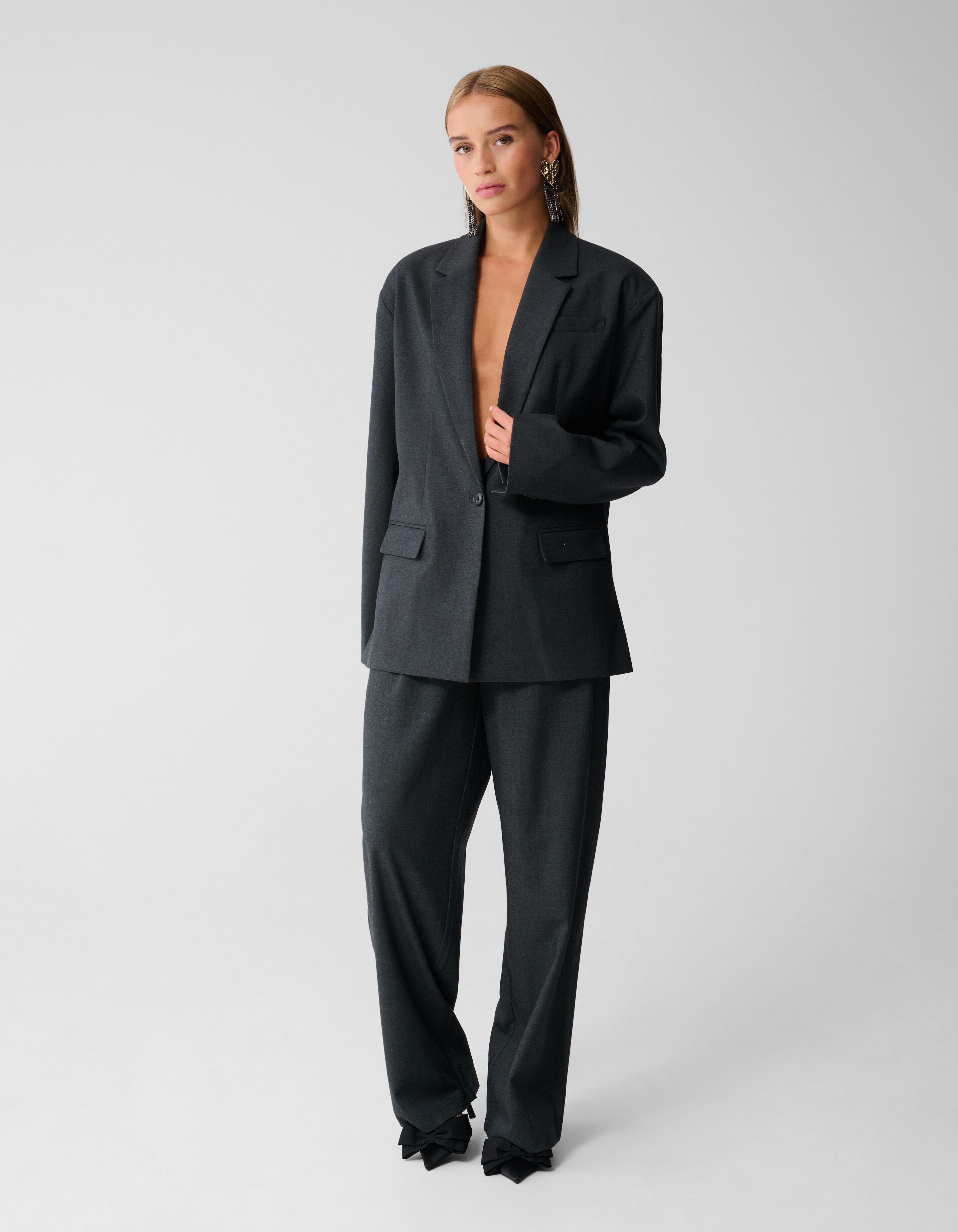 Übergroßer Blazer Dunkelgrau SHOEBY WOMEN
