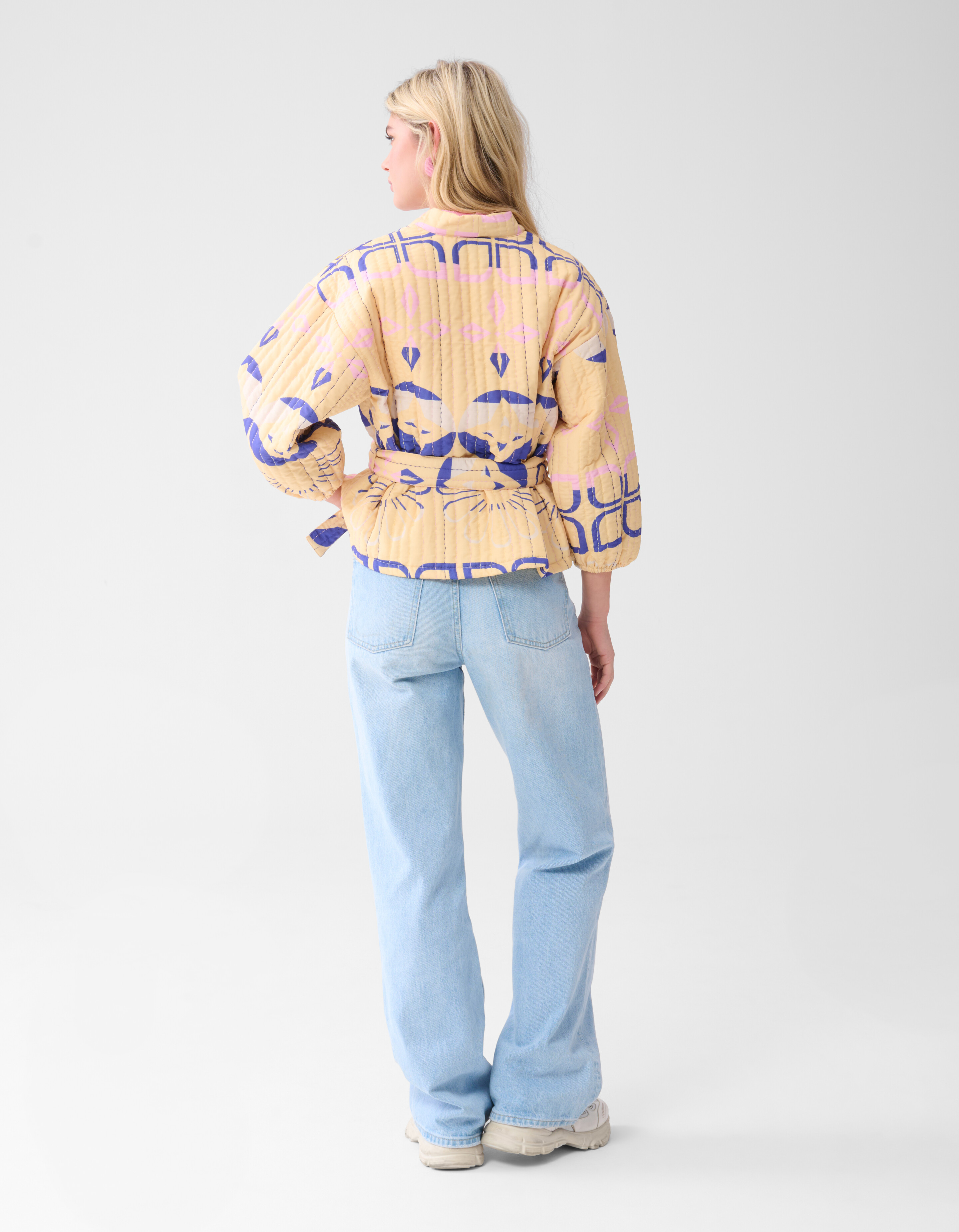 Artwork Kimono Jacket Yellow SHOEBY WOMEN