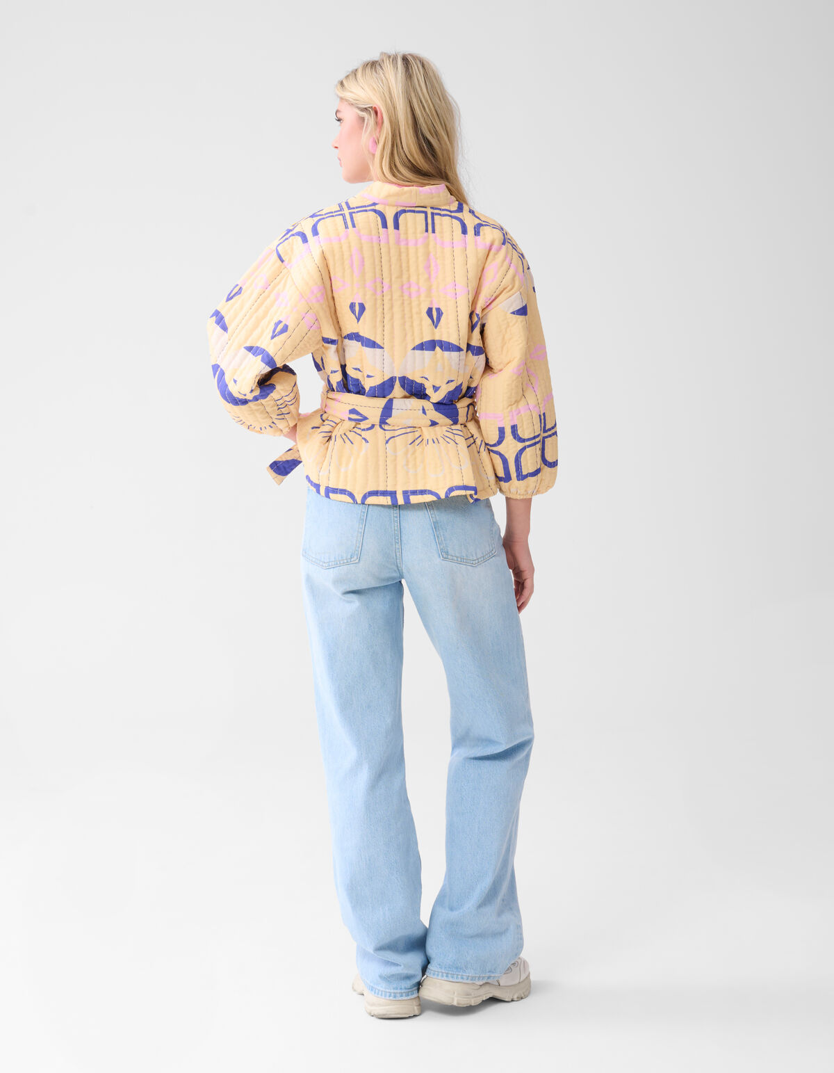 Artwork Kimono Jacket Yellow SHOEBY WOMEN