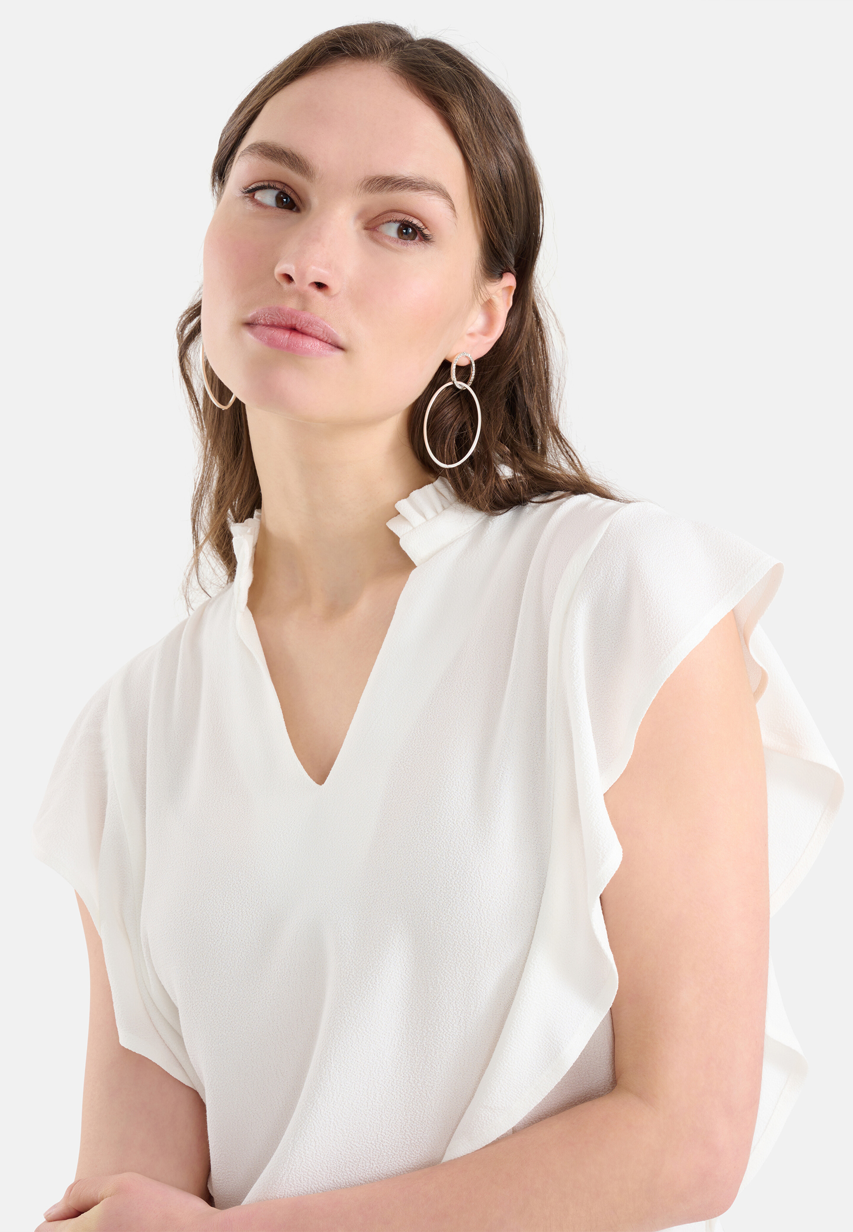 Rüschen-Top Weiß SHOEBY WOMEN