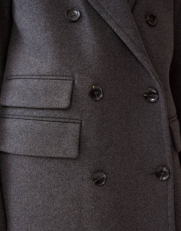 Lange Jacke Dunkelgrau von Fred SHOEBY WOMEN