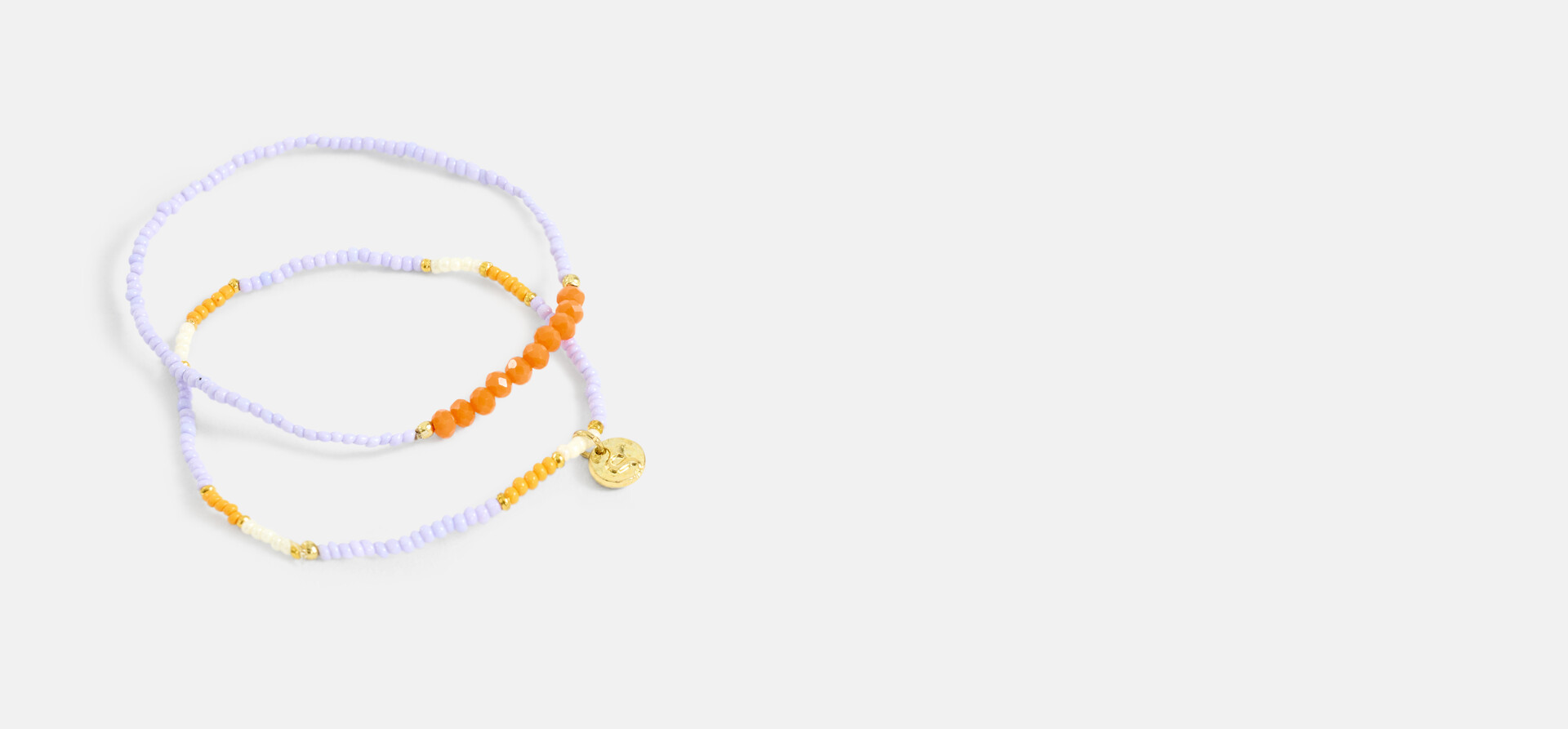 Perlenarmbänder Set Hellviolett SHOEBY ACCESSOIRES