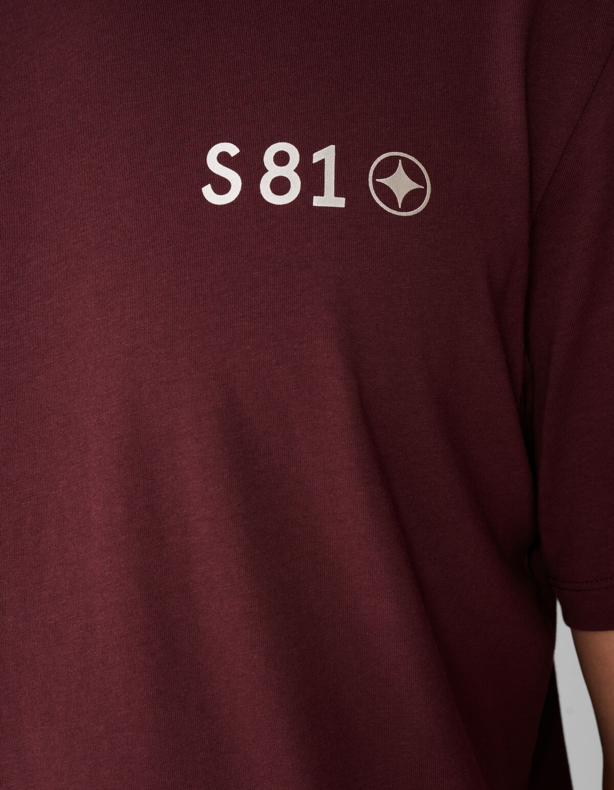 Gradient Logo Artwork T-Shirt Dunkelrot SHOEBY MEN