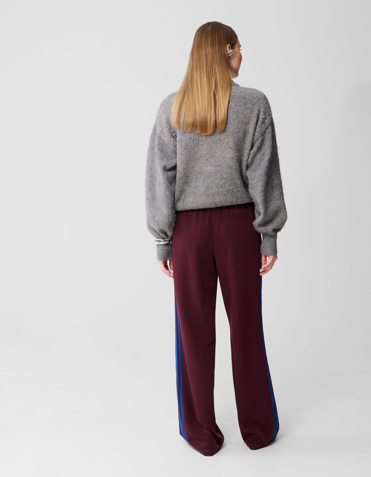 Sportliche, weite Hose, dunkelrot SHOEBY WOMEN