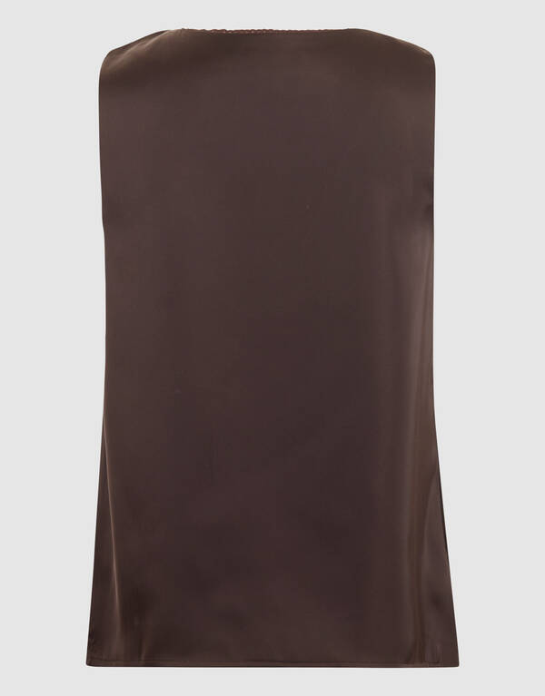 Satin Top Dunkelbraun Bei Mieke SHOEBY WOMEN