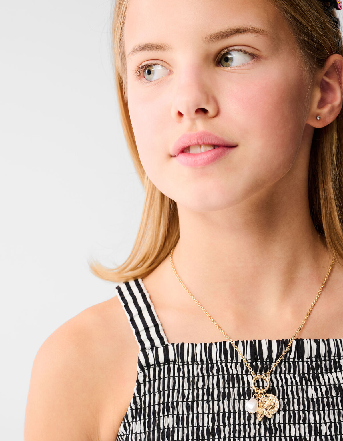 Gestreiftes Hummerkleid Schwarz SHOEBY GIRLS