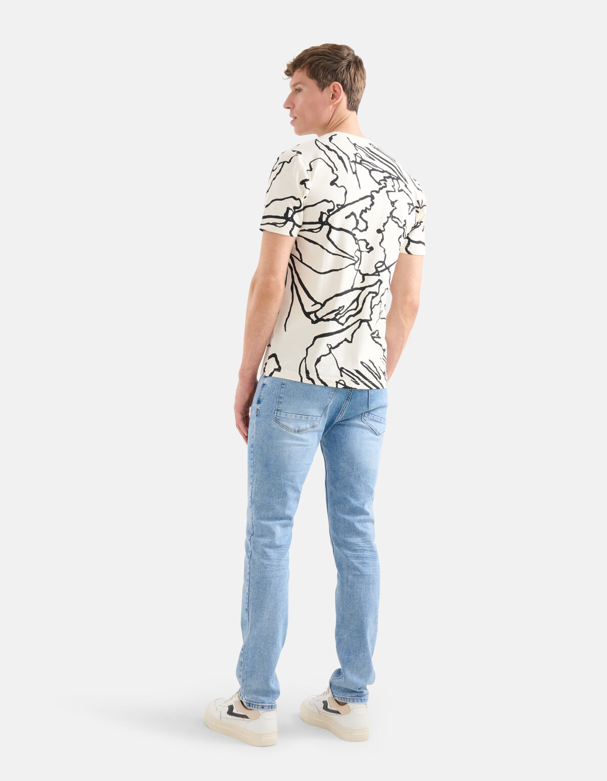 Line T-shirt Off White SHOEBY MEN