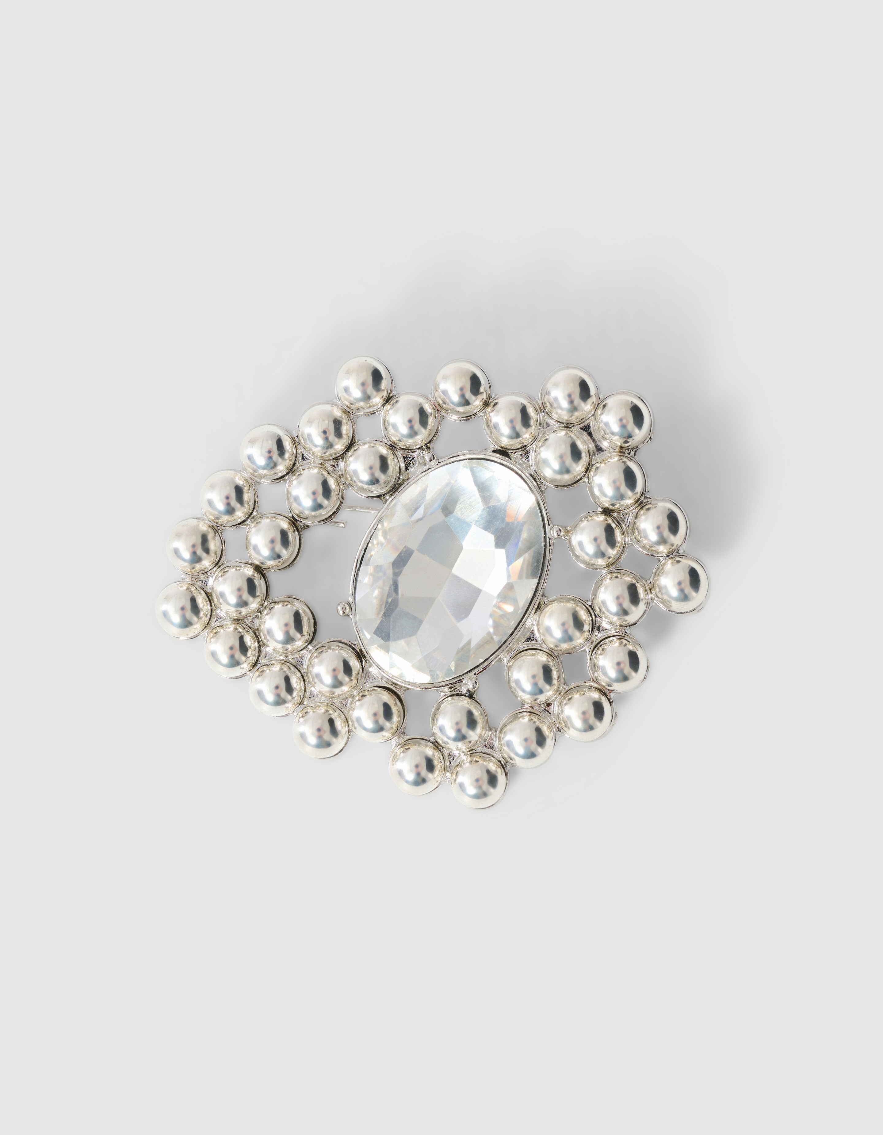 Klassische Brosche Silber SHOEBY ACCESSOIRES