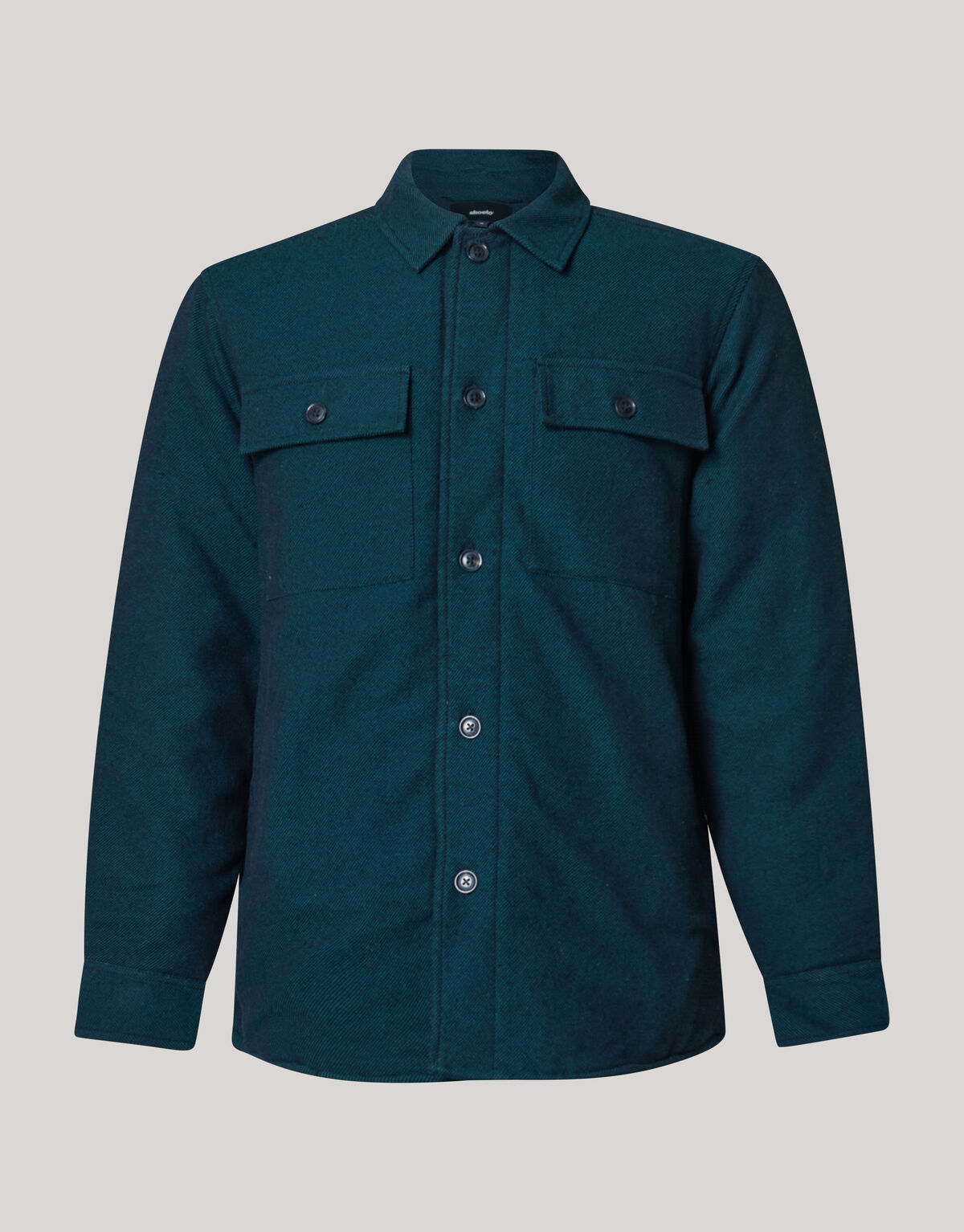 Gepolstertes &Uuml;berhemd Dunkelgr&uuml;n SHOEBY MEN