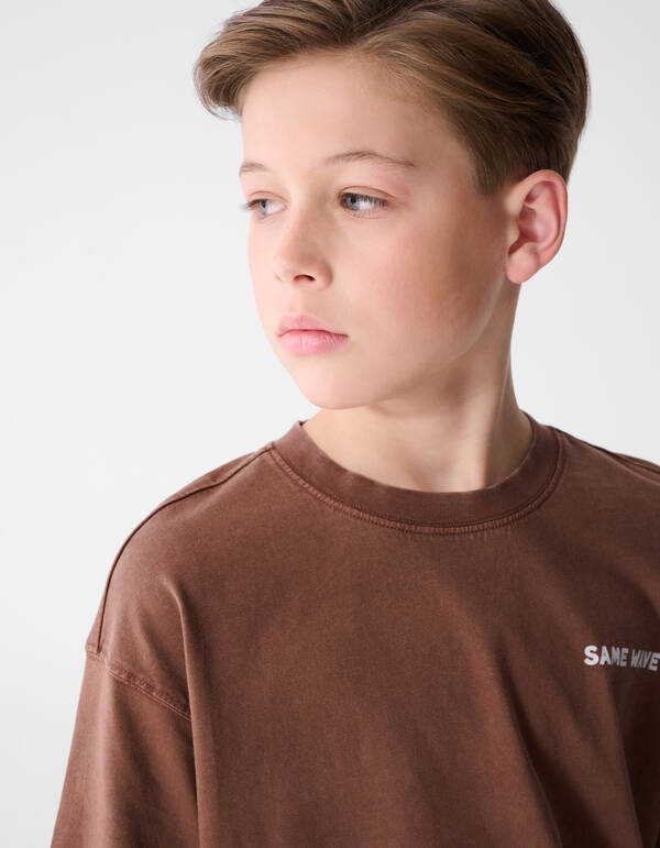 Same Wave Artwork T-Shirt Braun SHOEBY BOYS