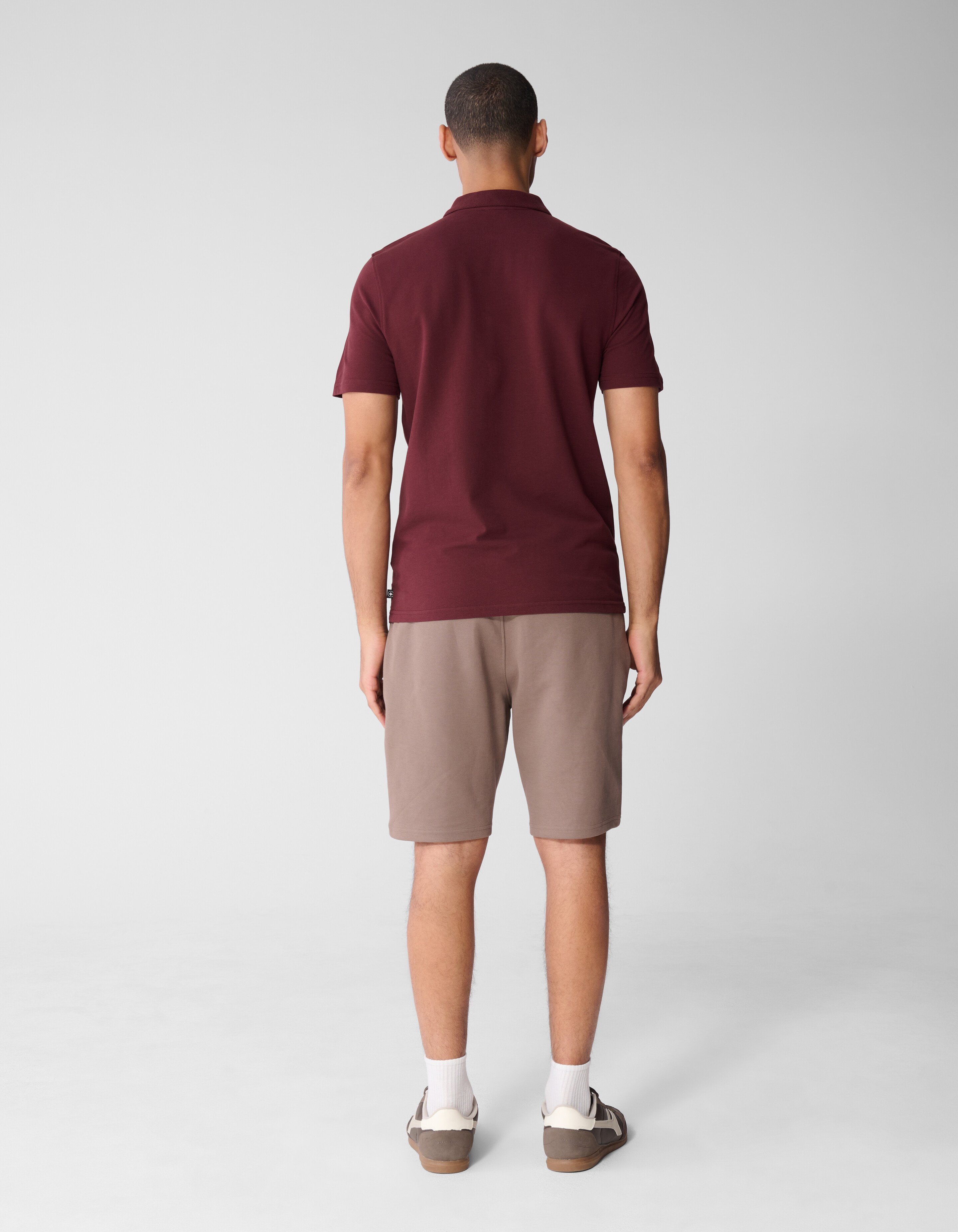 Strickpolo Dunkelrot SHOEBY MEN