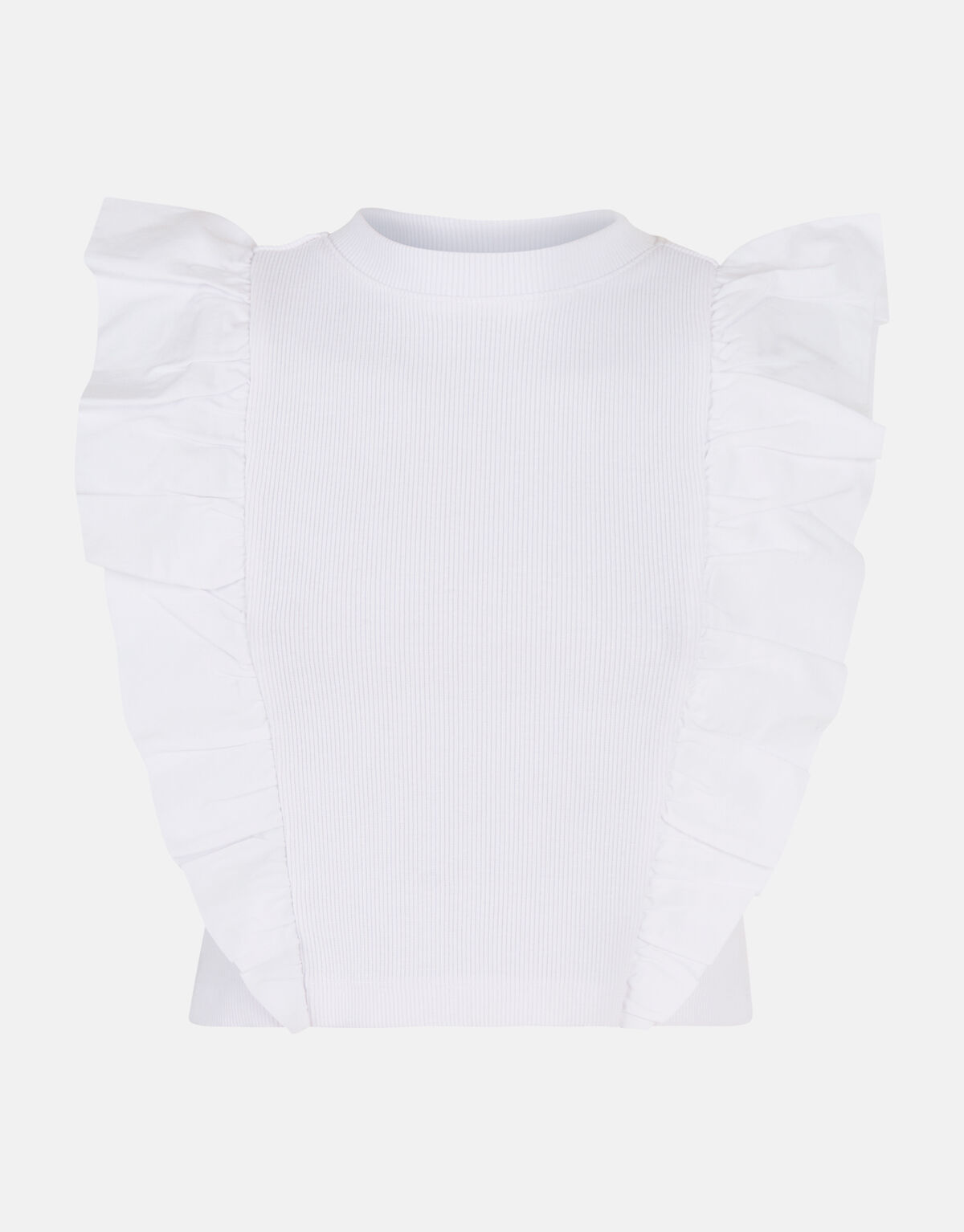 Rüschen-T-Shirt Weiß SHOEBY GIRLS