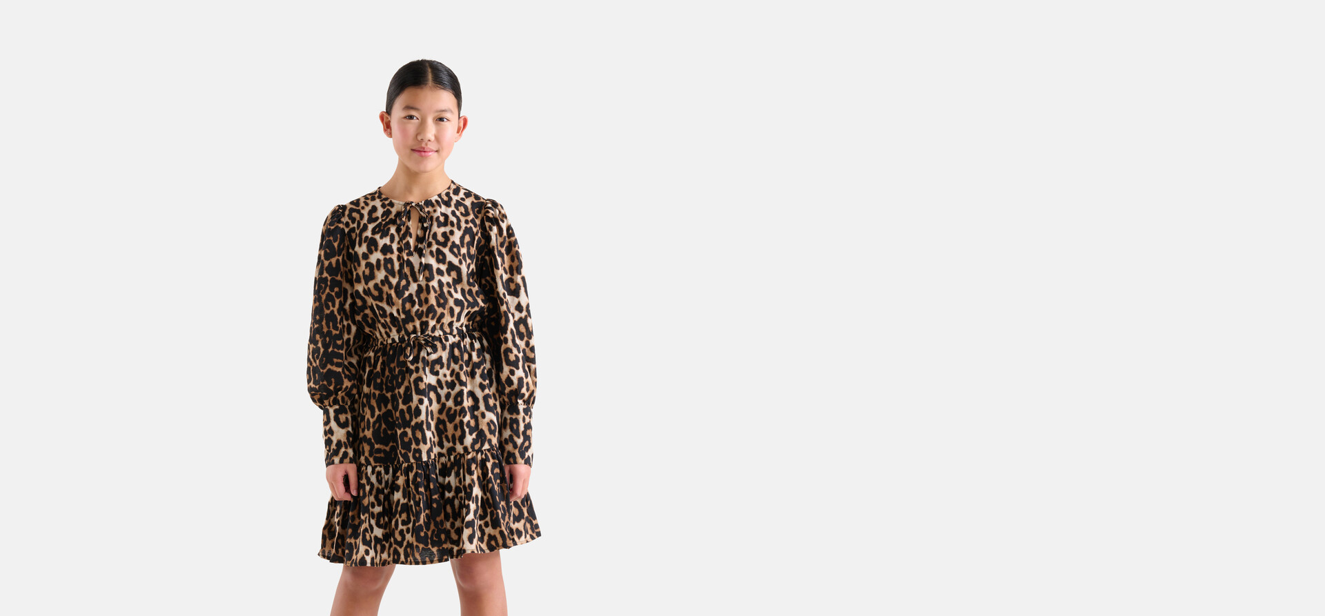 Leopardenkleid Braun SHOEBY GIRLS