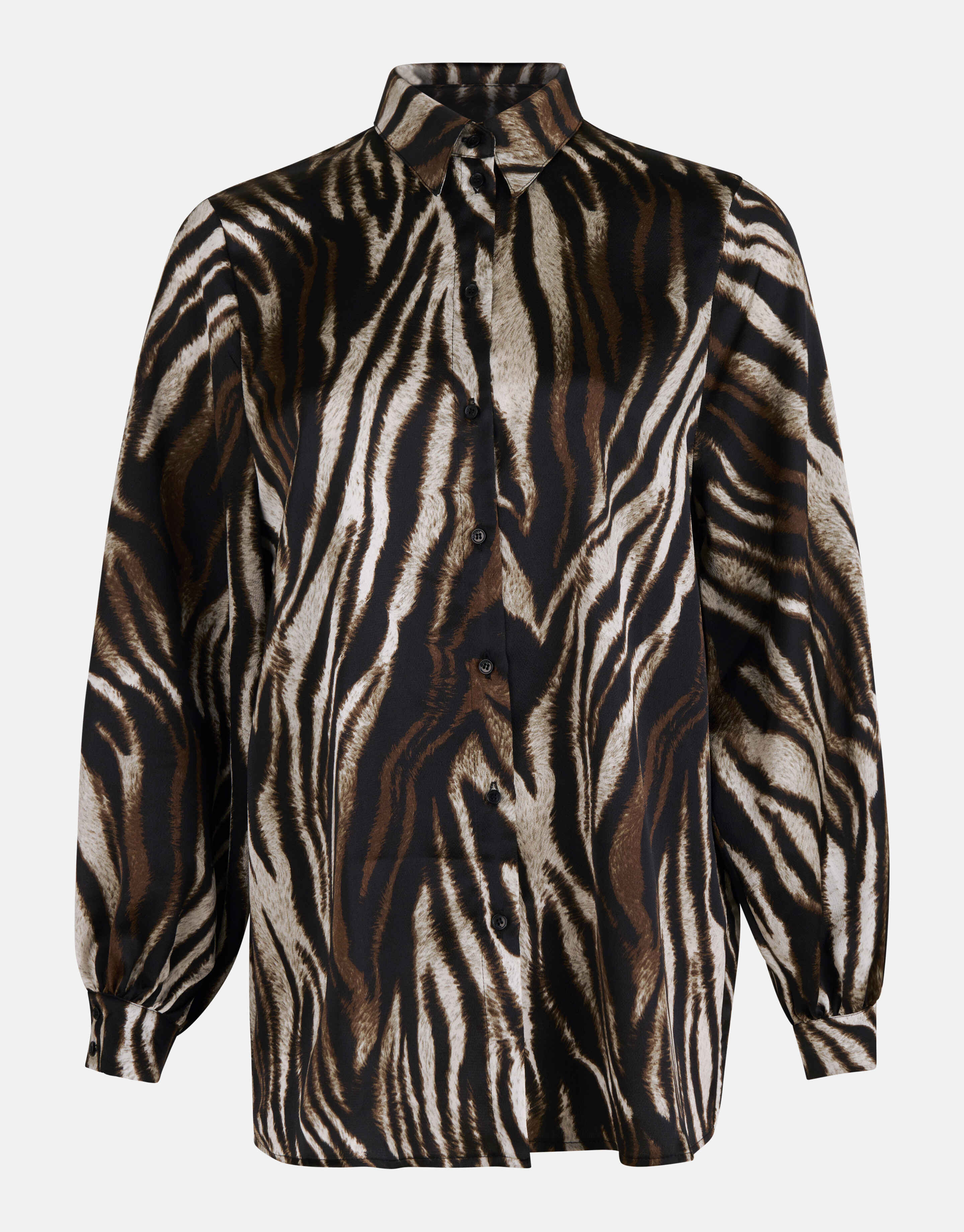 Tiger Print Bluse Braun SHOEBY WOMEN