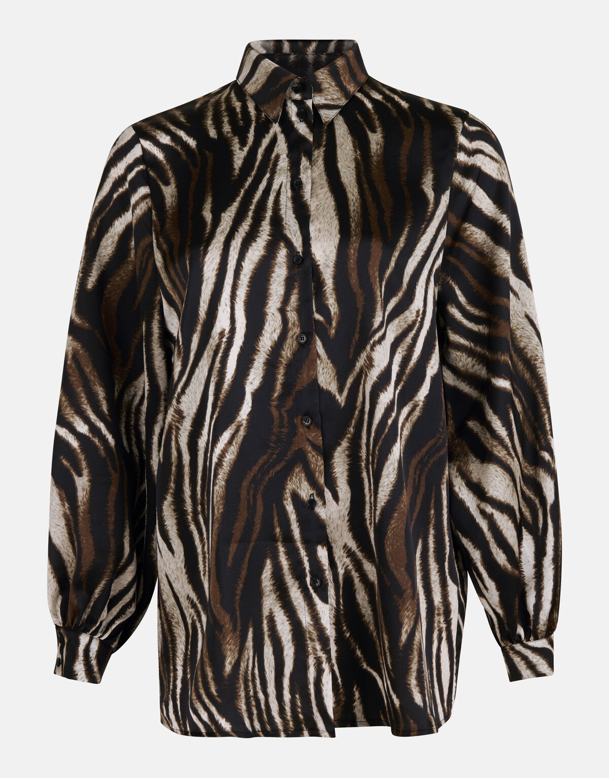 Tiger Print Bluse Braun SHOEBY WOMEN