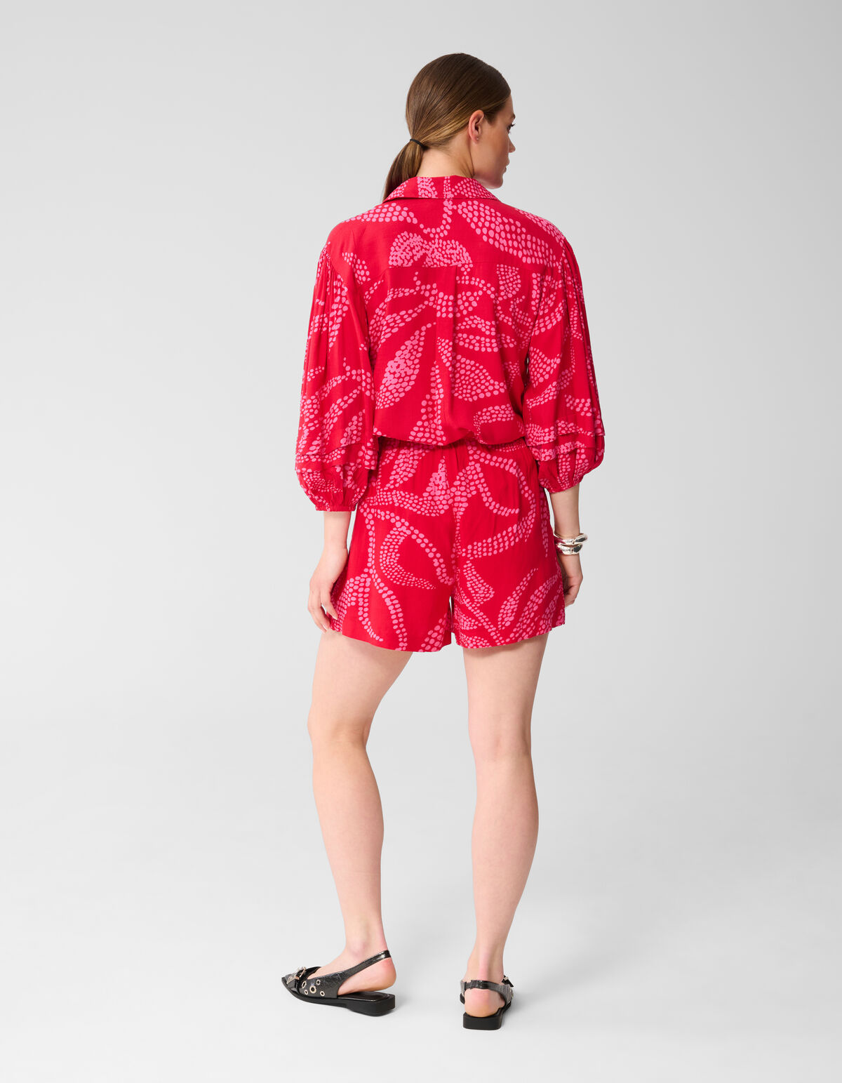 Bedruckte Bluse Rot SHOEBY WOMEN