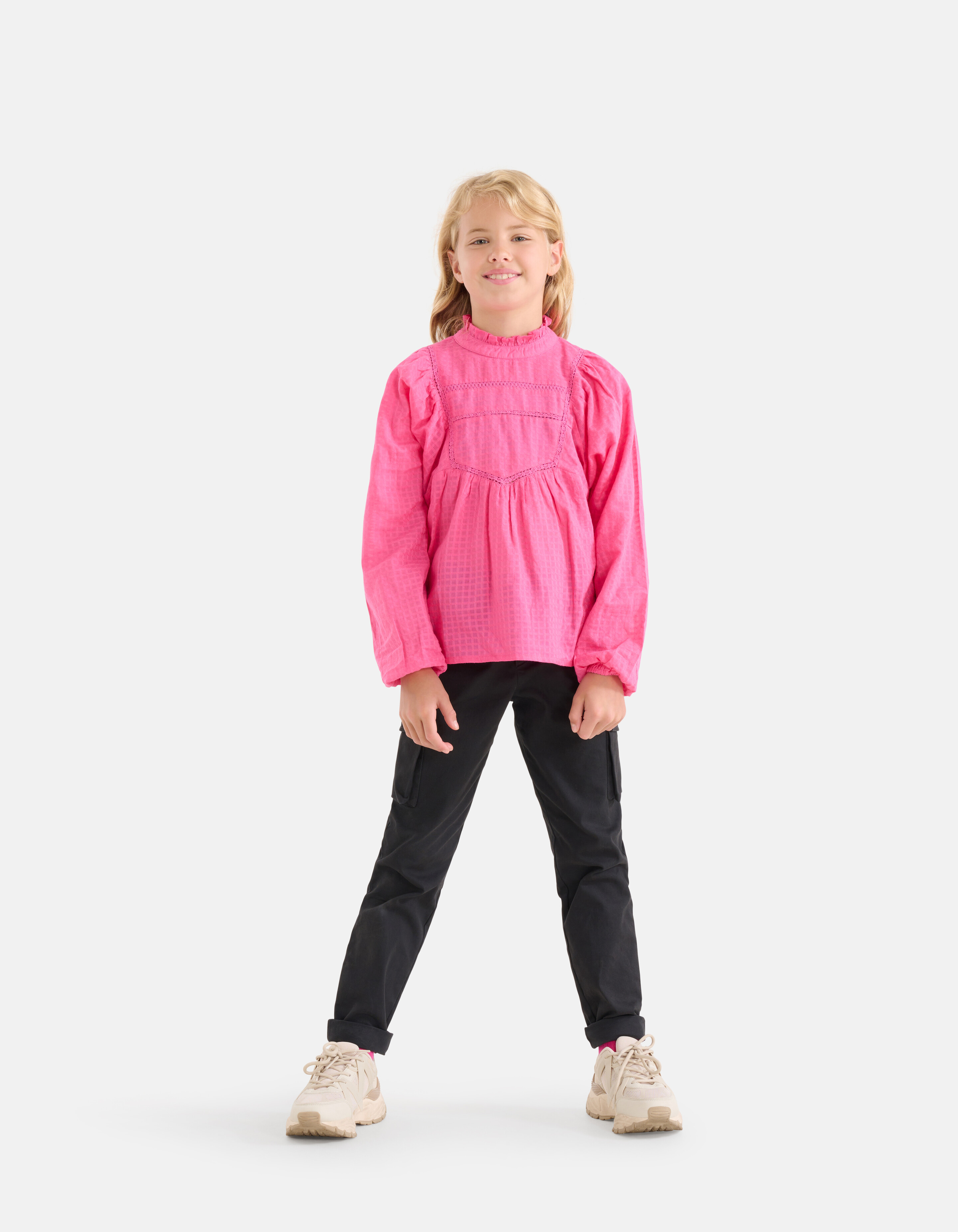 Bluse mit Tape-Detail Rosa SHOEBY GIRLS