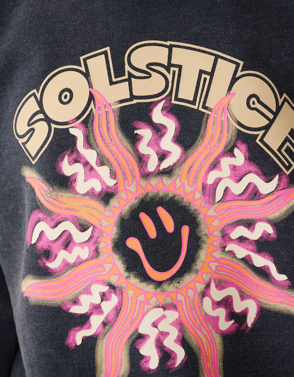 Solstice Artwork Sweater Donkergrijs SHOEBY GIRLS