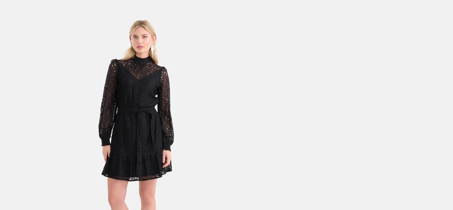 Spitzenkleid Schwarz SHOEBY WOMEN