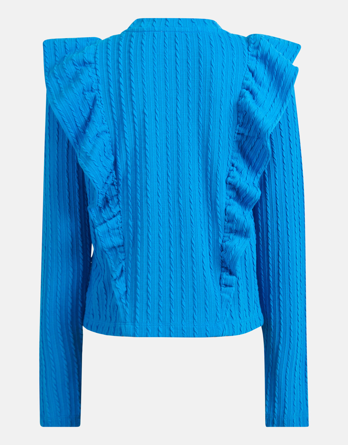 Kabel-R&uuml;schen-Top Blau SHOEBY GIRLS