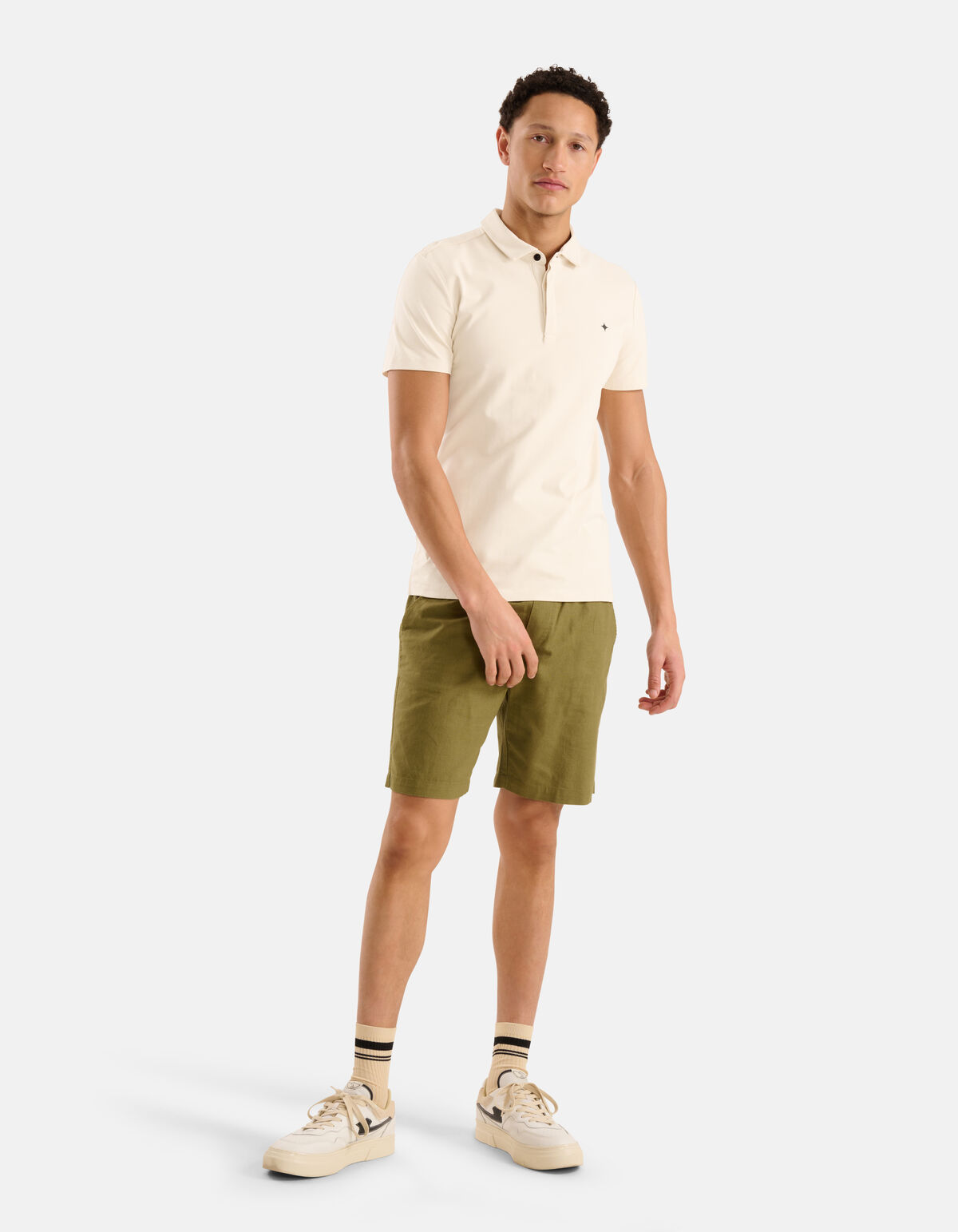 Jersey Polo Off White SHOEBY MEN