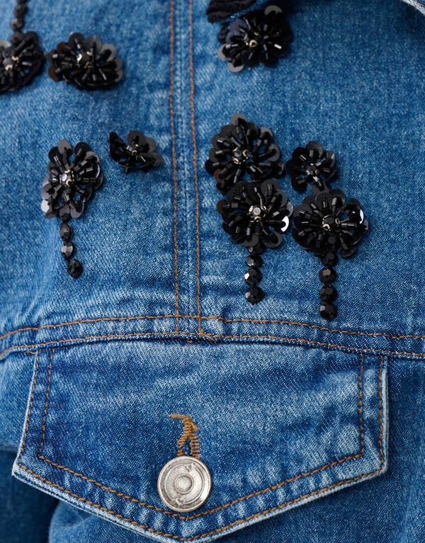 Verzierte Jeansjacke Blau von Mieke SHOEBY WOMEN