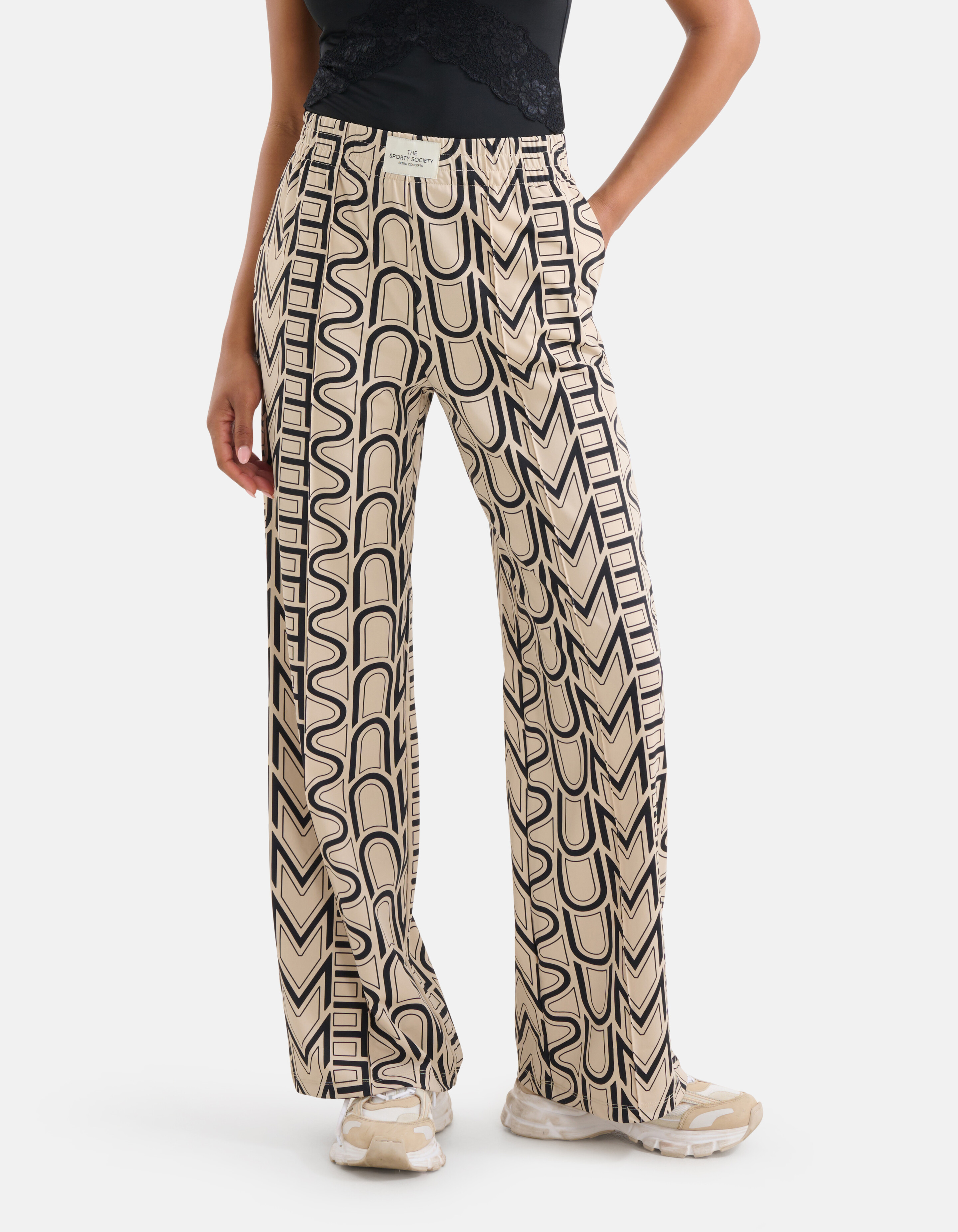 Travel Text Broek Gebroken Wit SHOEBY WOMEN