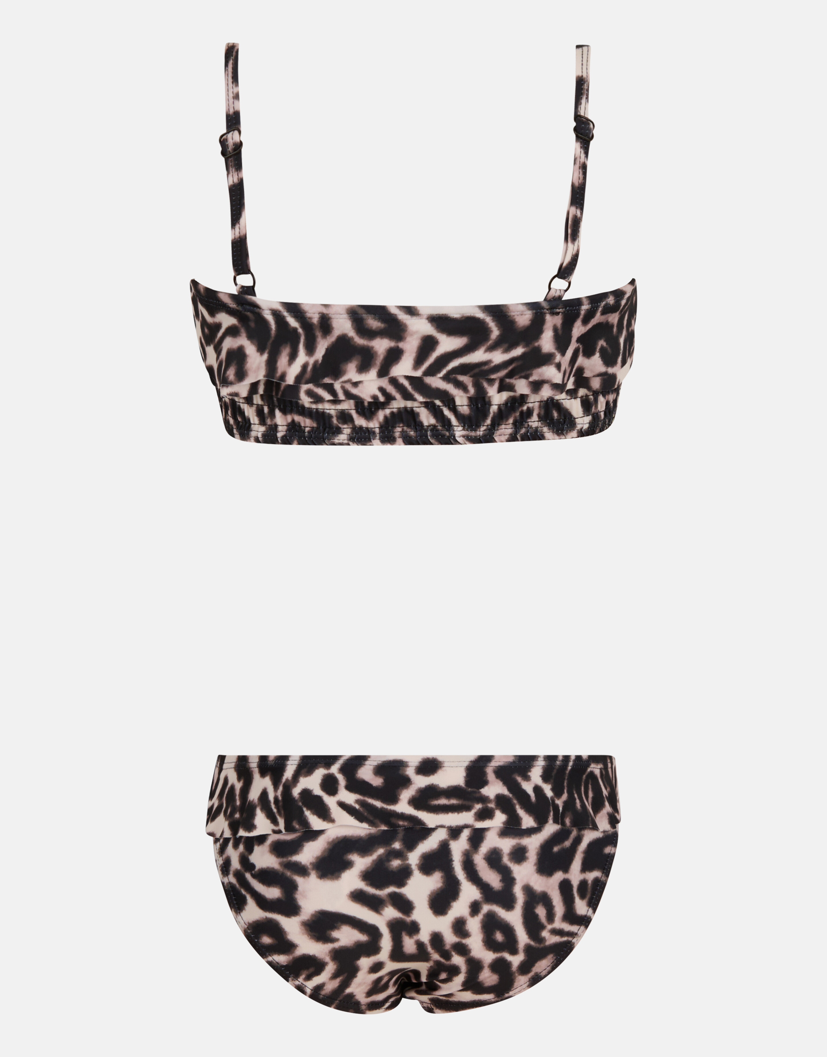 Smock Bikini mit Leopardenmuster Braun SHOEBY GIRLS
