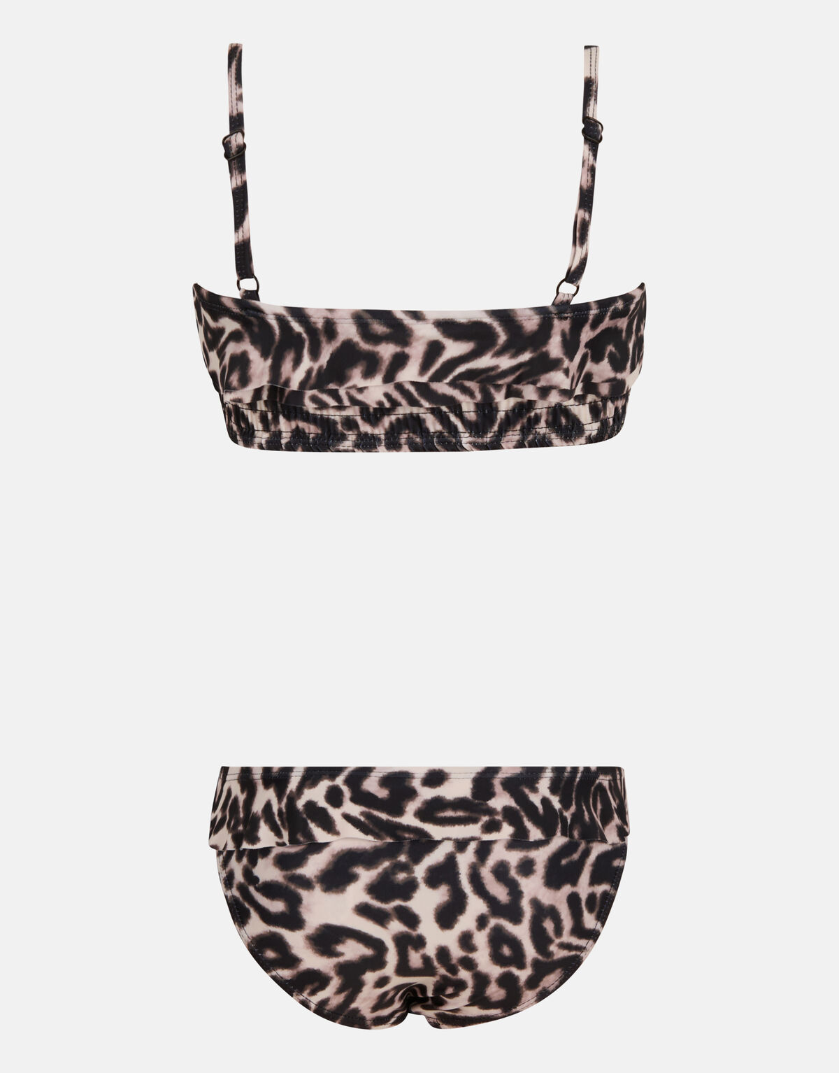 Smock Bikini mit Leopardenmuster Braun SHOEBY GIRLS